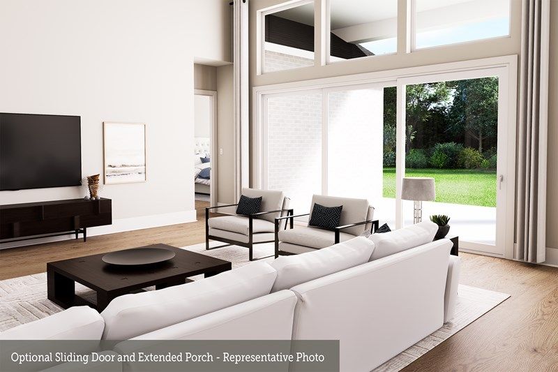 The Micah - Optional Sliding Door and Extended Porch