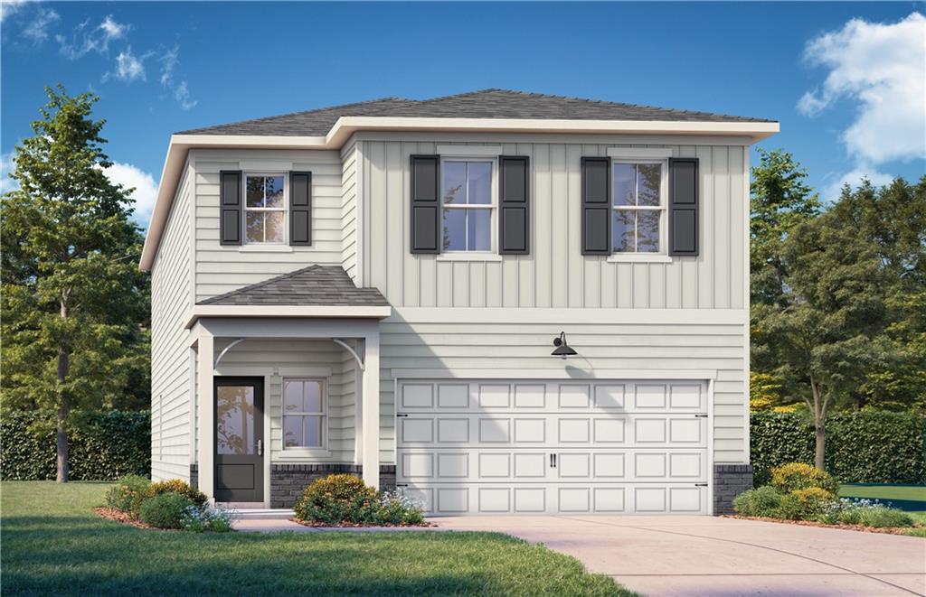 The Russell A - Cedar Farms: Winder, Georgia - Davidson Homes