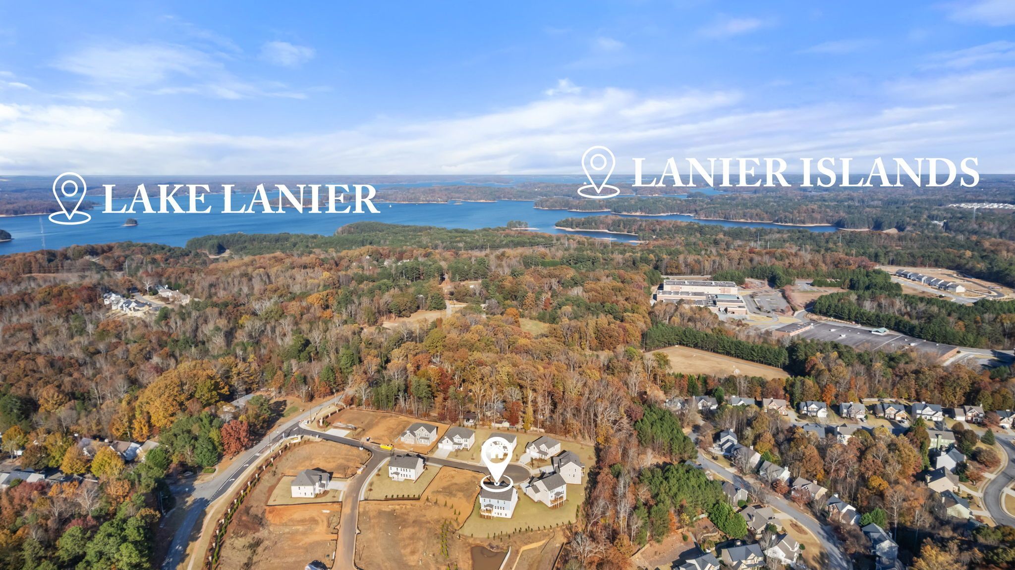 Aerial Showing Lake Lanier