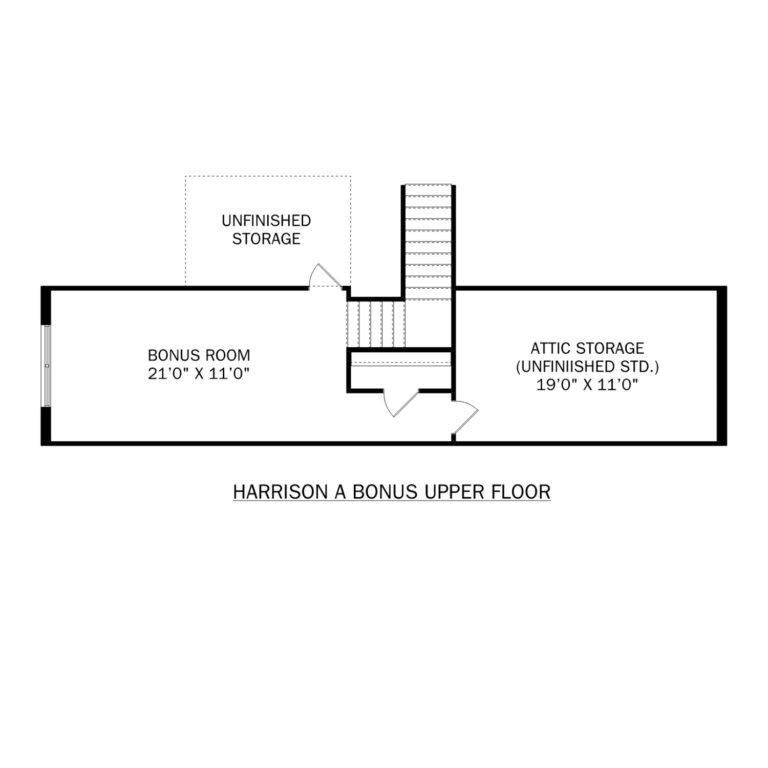 Harrison w/ Bonus Upper Floor Plan