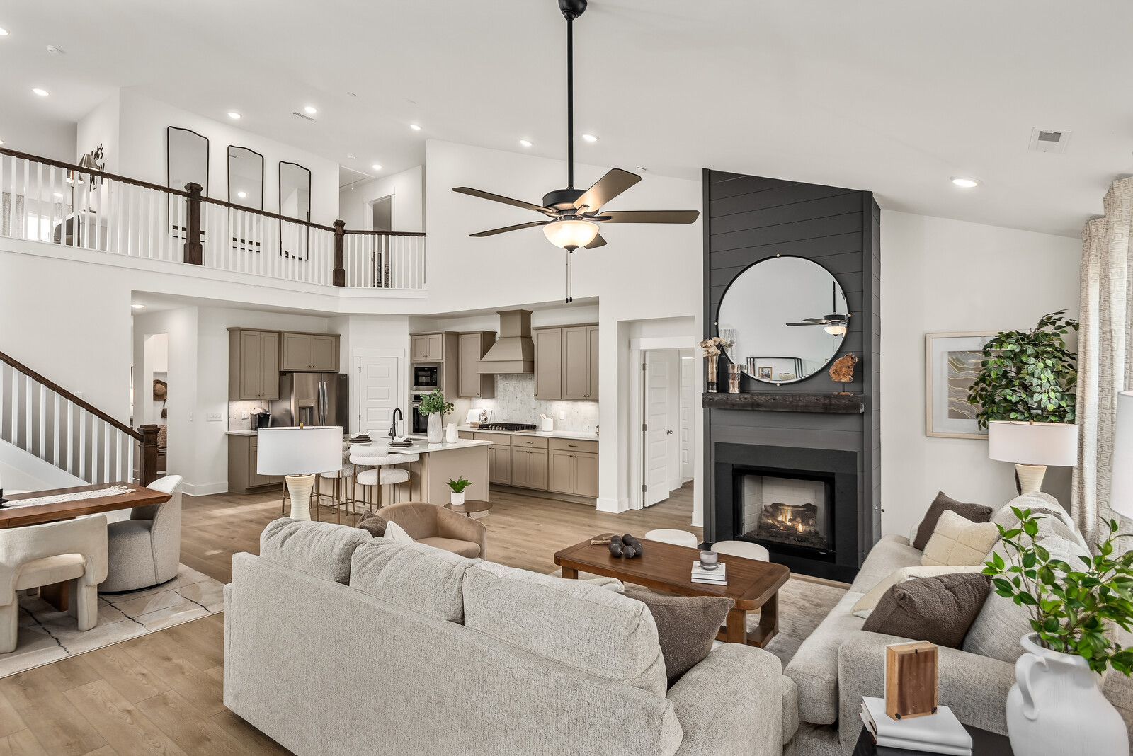 The Ridgeport Living Room and Kitchen