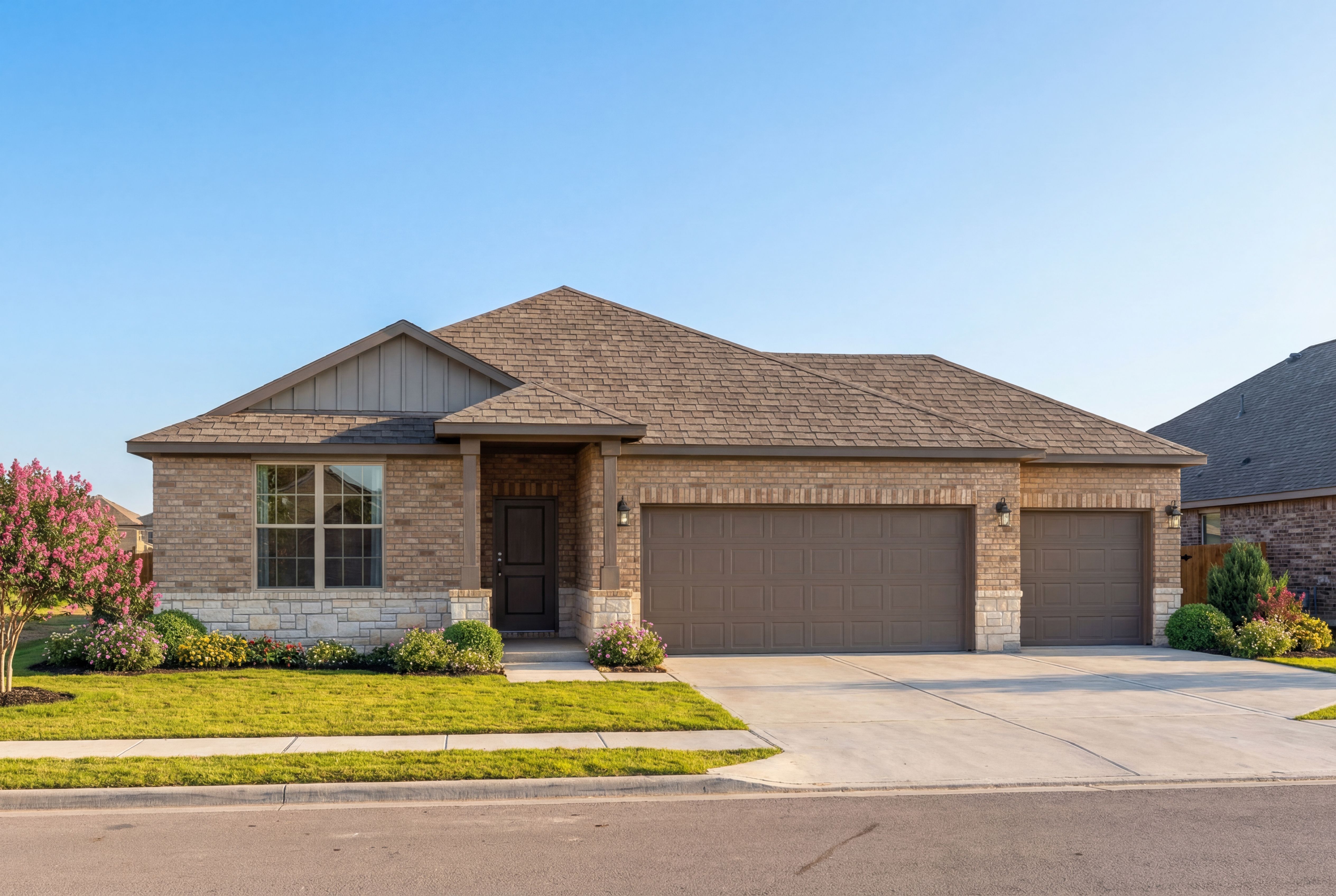 The Daphne F with 3-Car Garage floor plan