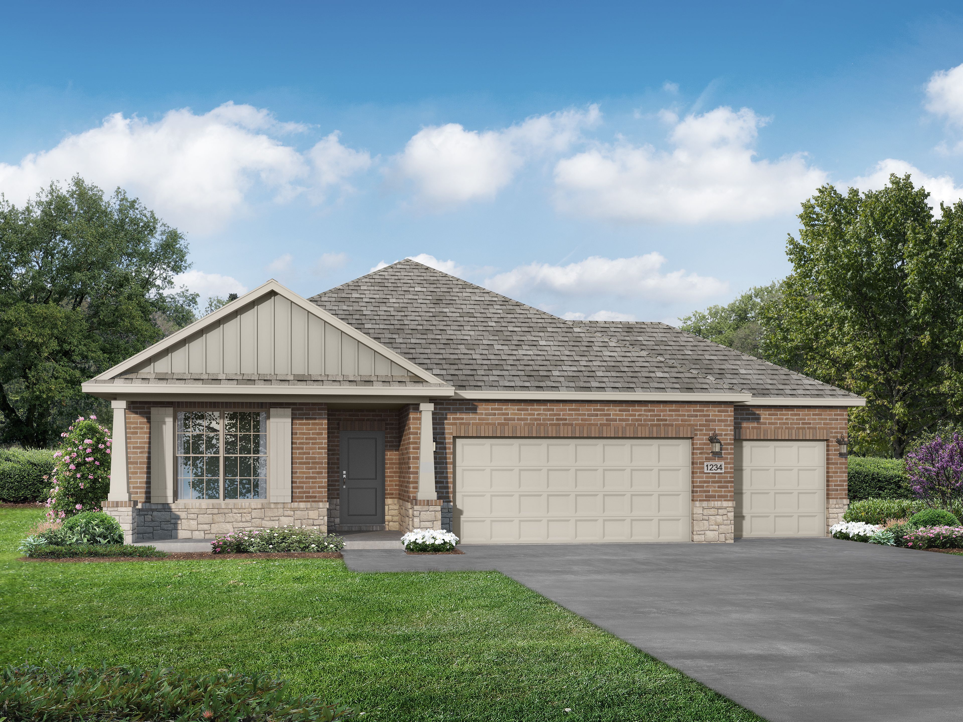 Build The Everett D, 3-Car Garage - now starting at $337,990