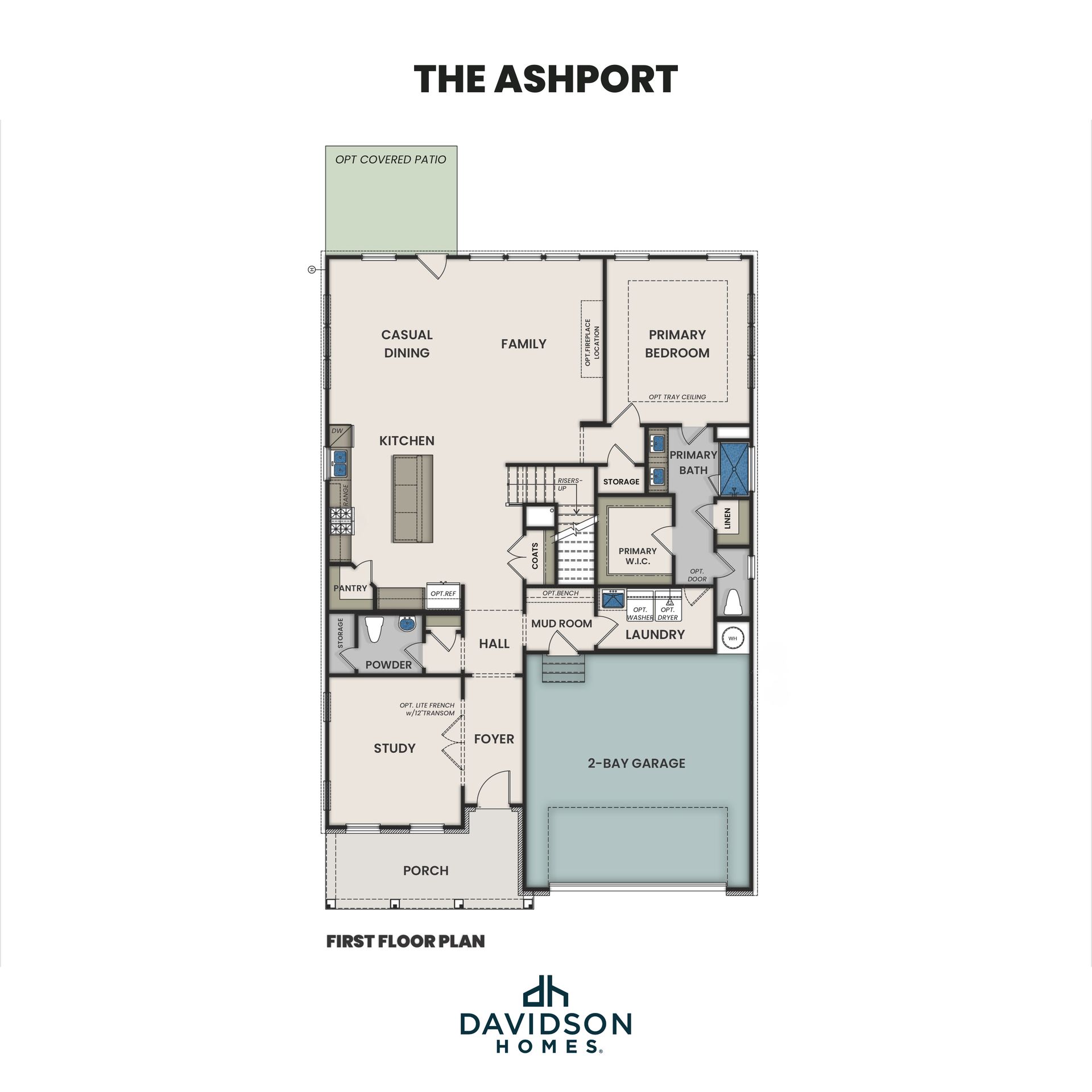 The Ashport First Floor Plan