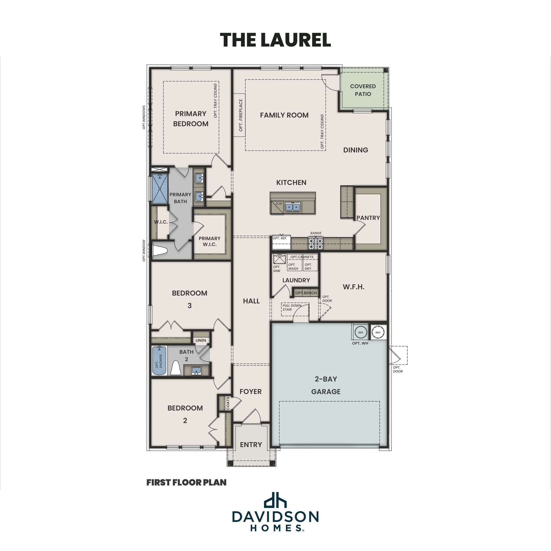 The Laurel First Floor Plan
