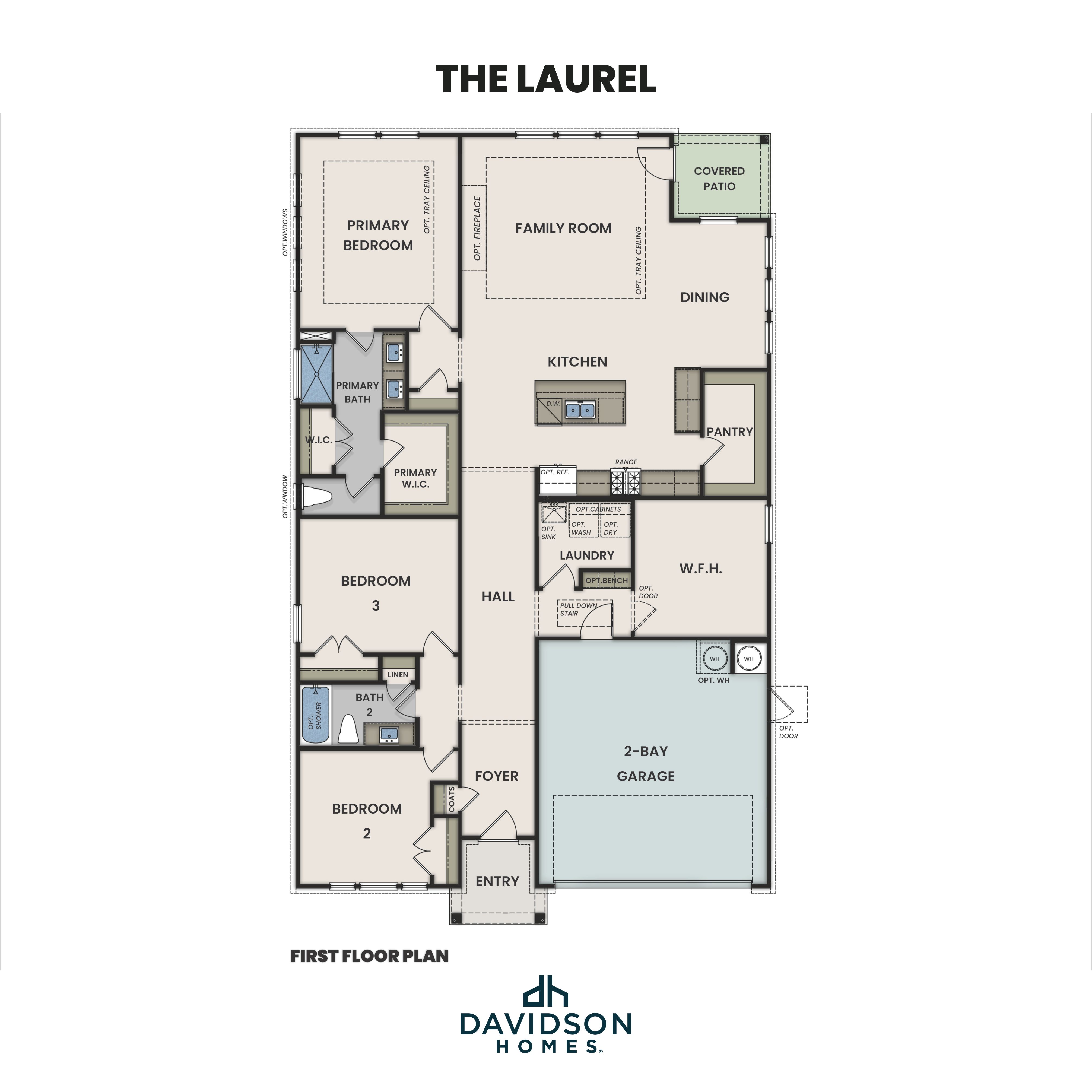 The Laurel First Floor Plan