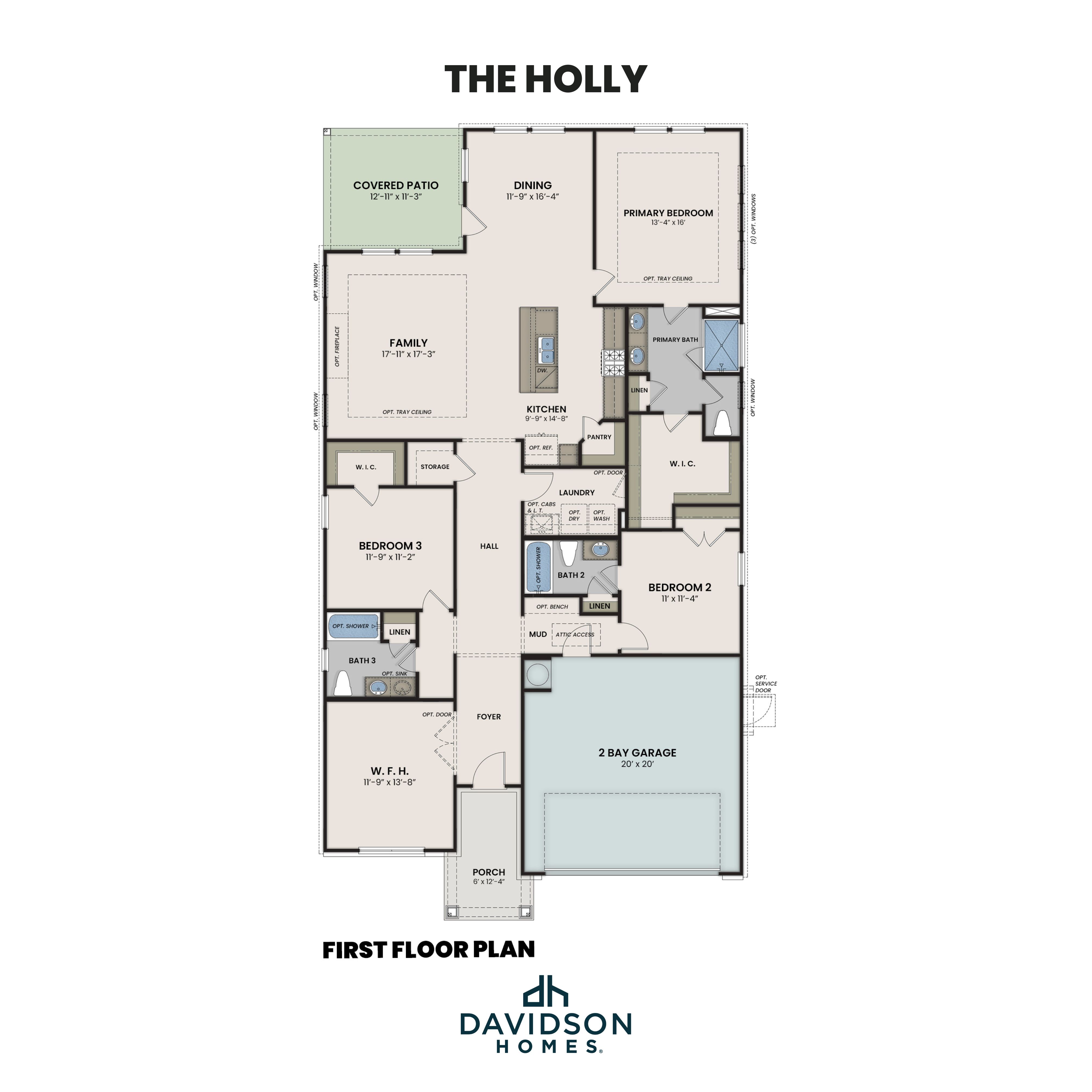 The Holly First Floor Plan