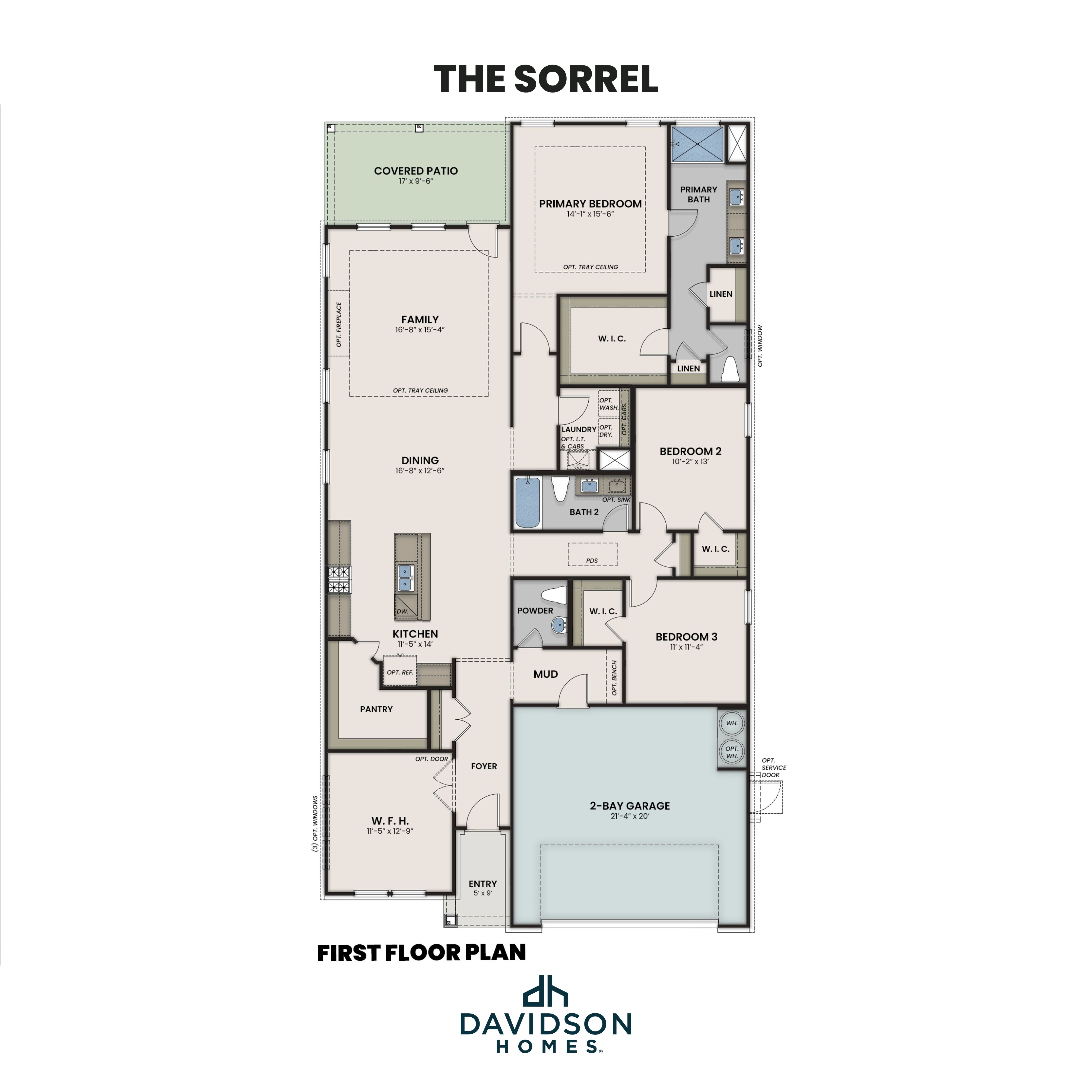 The Sorrel First Floor Plan