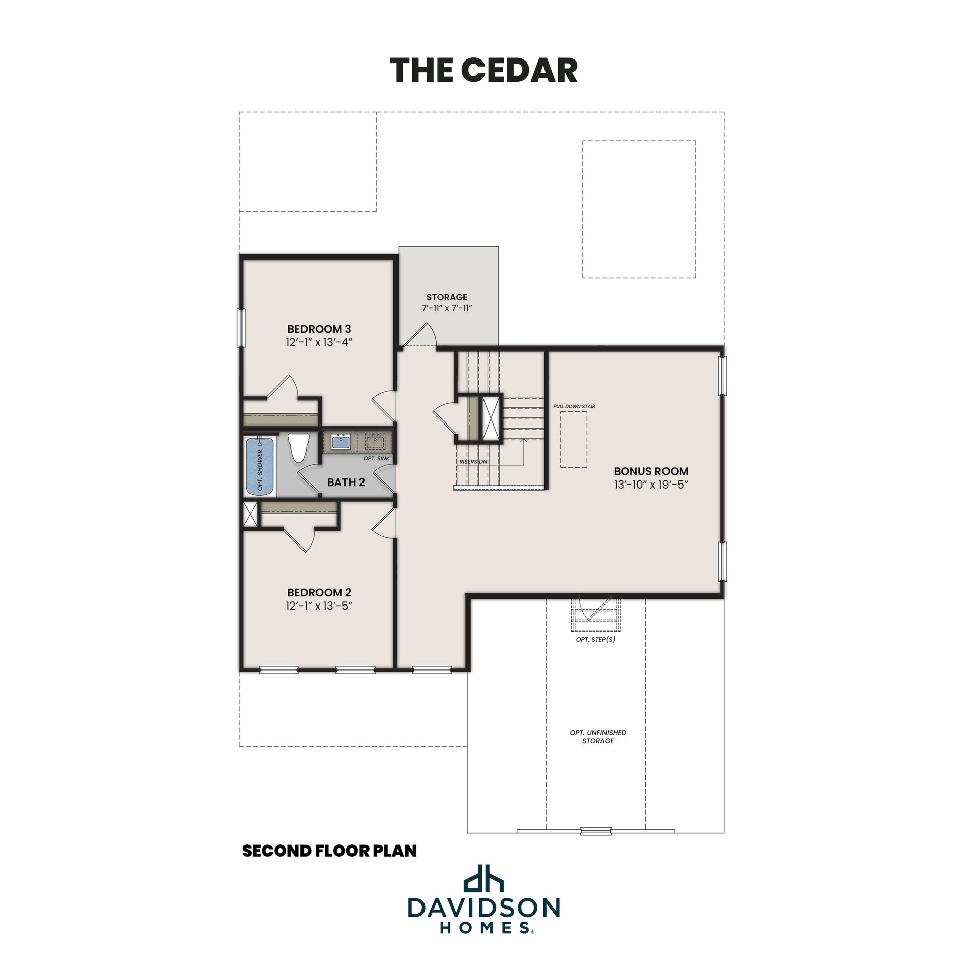 The Cedar Second Floor Plan