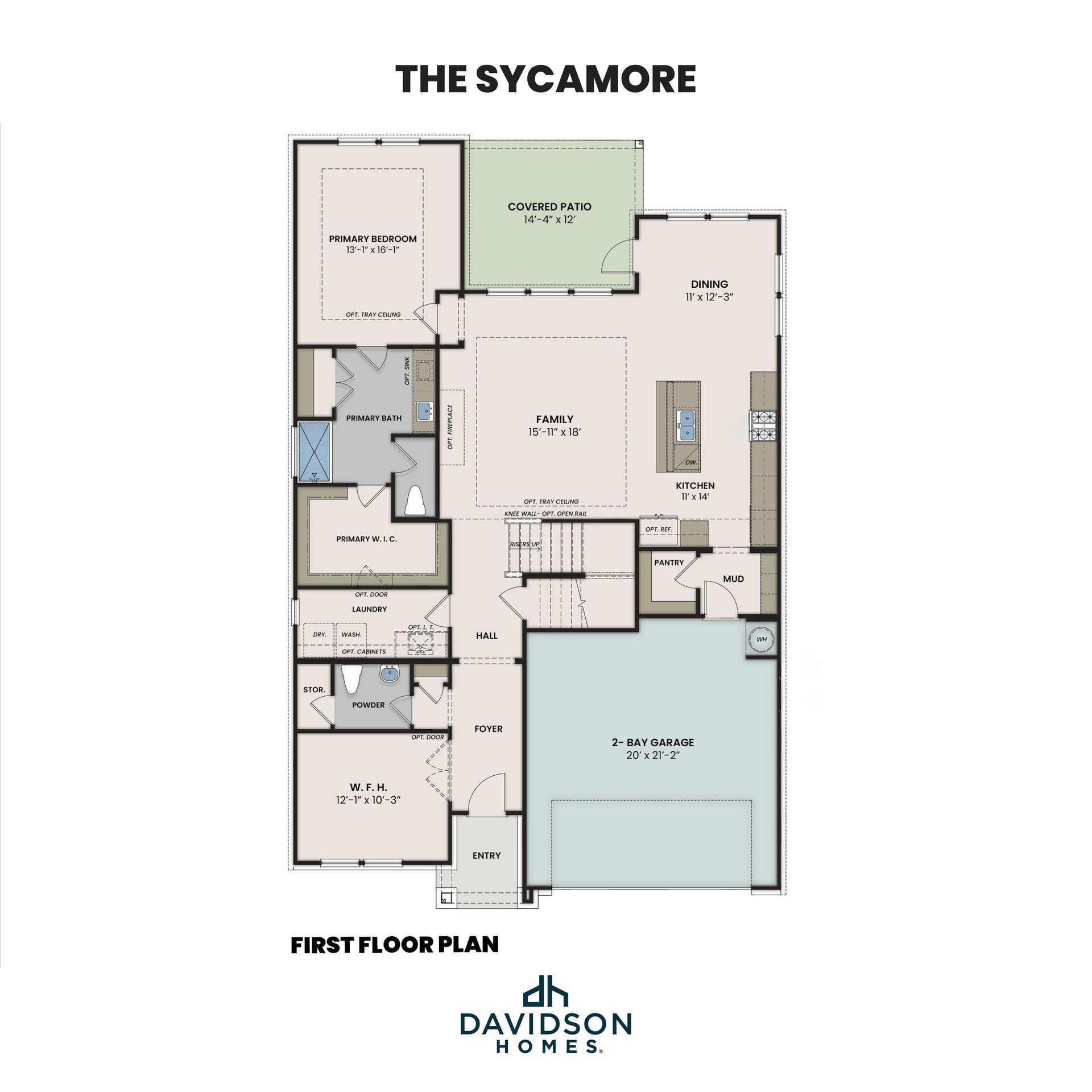 The Sycamore First Floor Plan