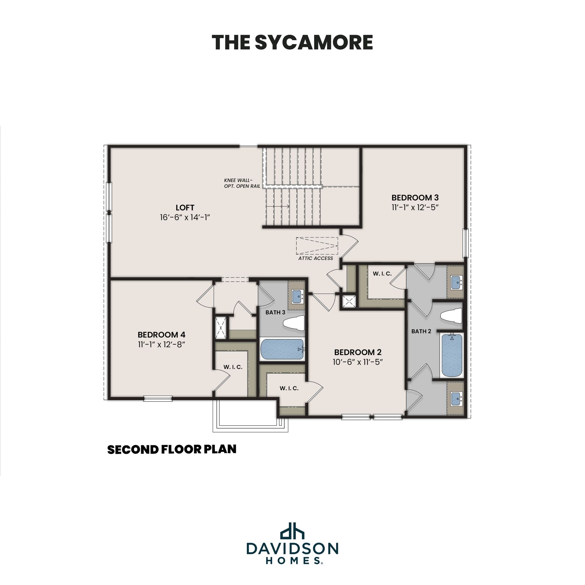 The Sycamore Second Floor Plan