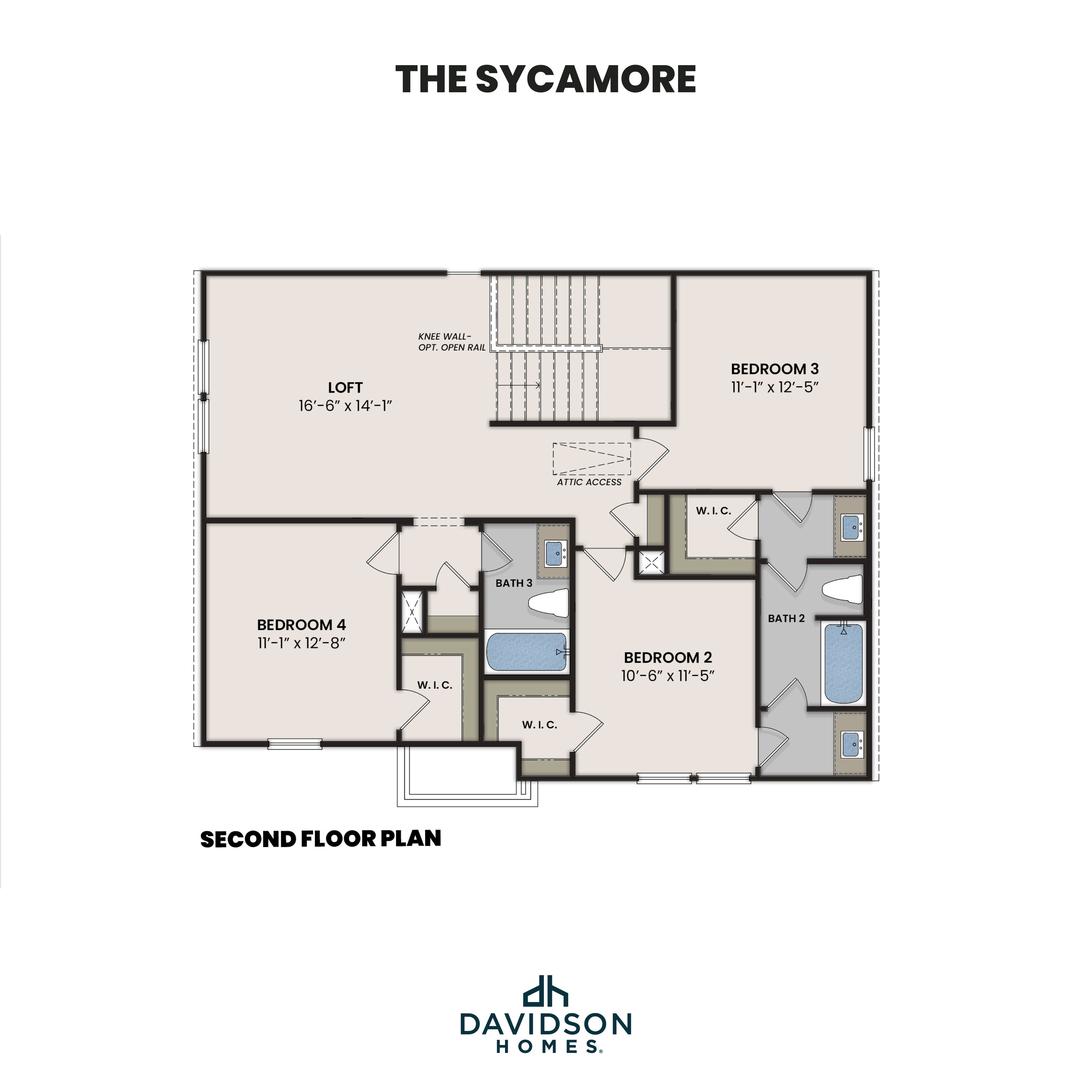 The Sycamore Second Floor Plan