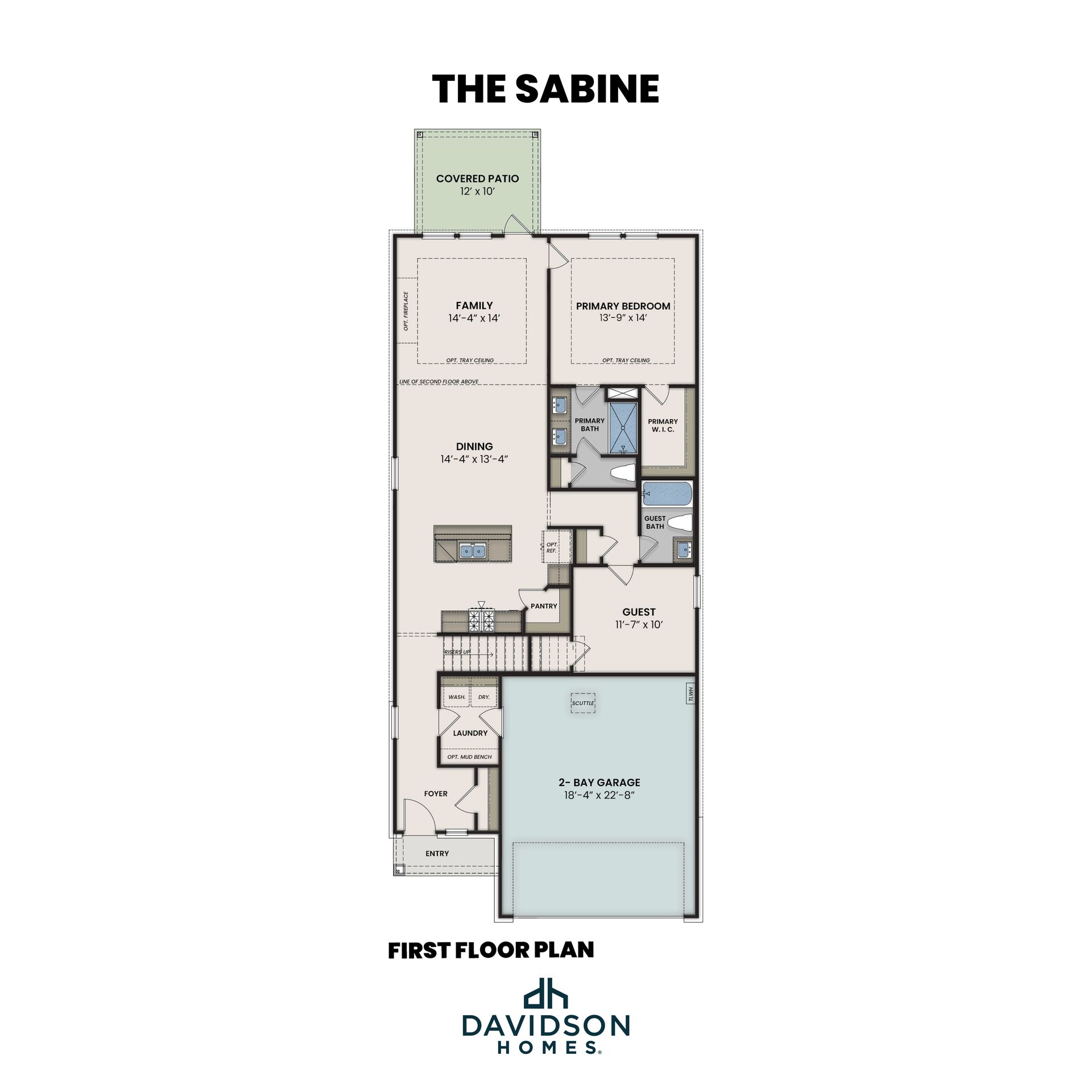 The Sabine First Floor Plan