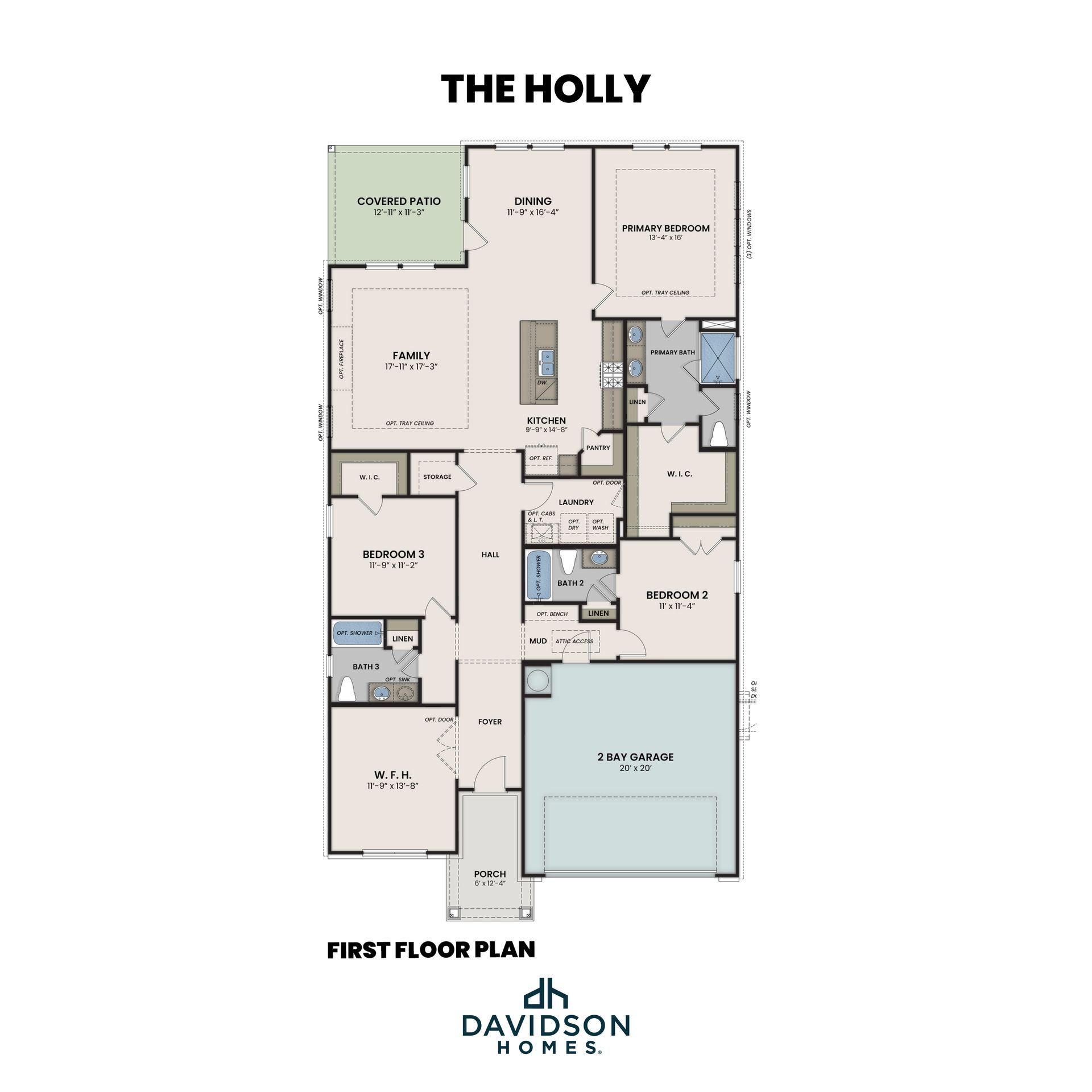 The Holly First Floor Plan