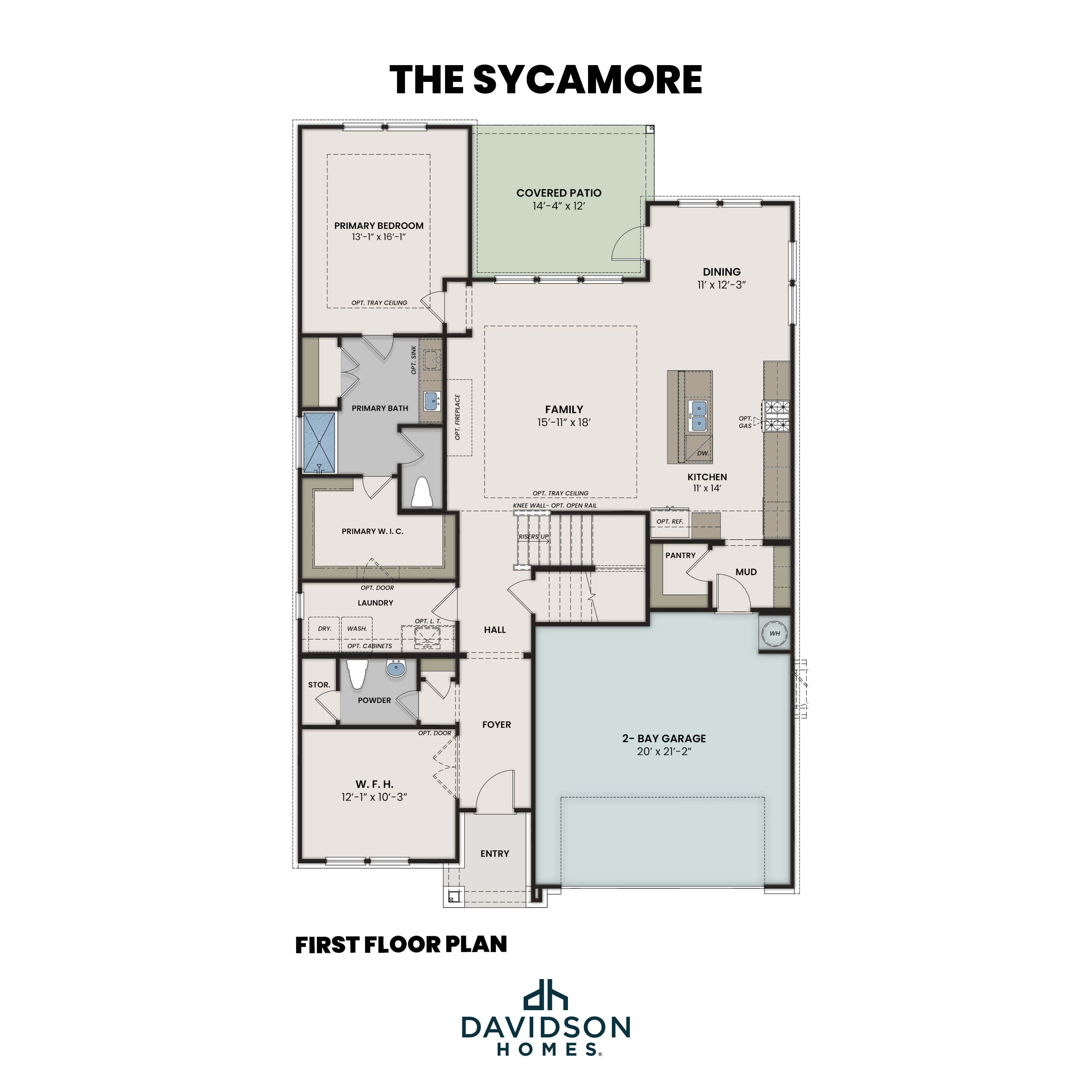 The Sycamore First Floor Plan