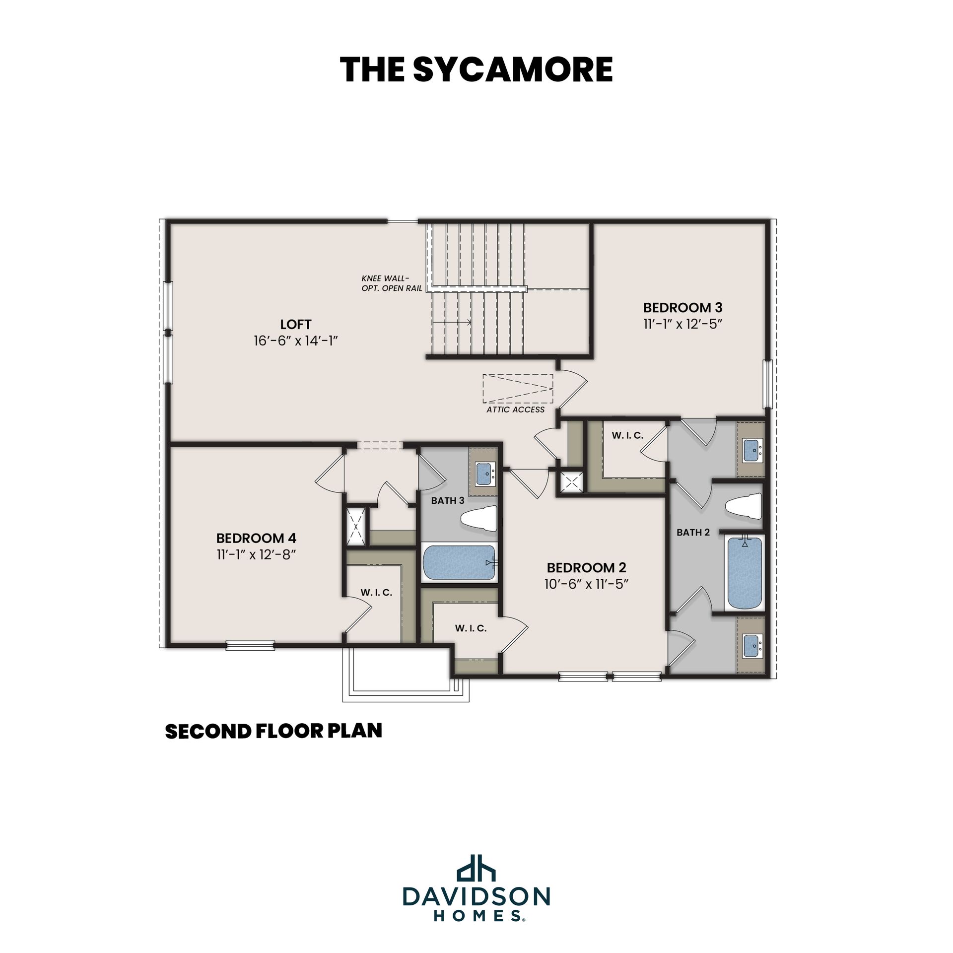 The Sycamore Second Floor Plan