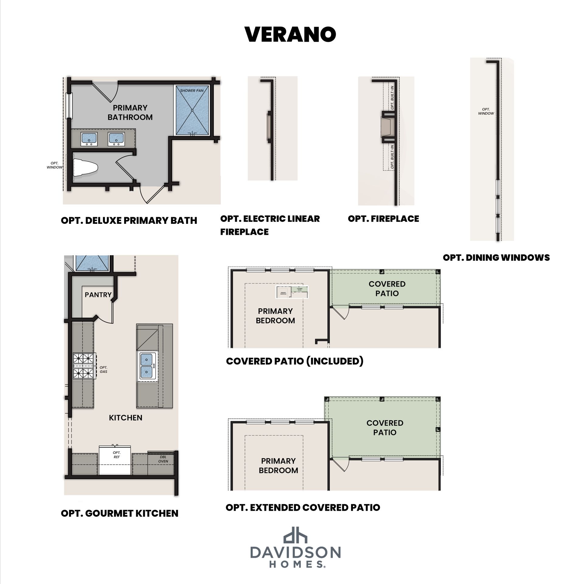 Verano Floor Plan Options