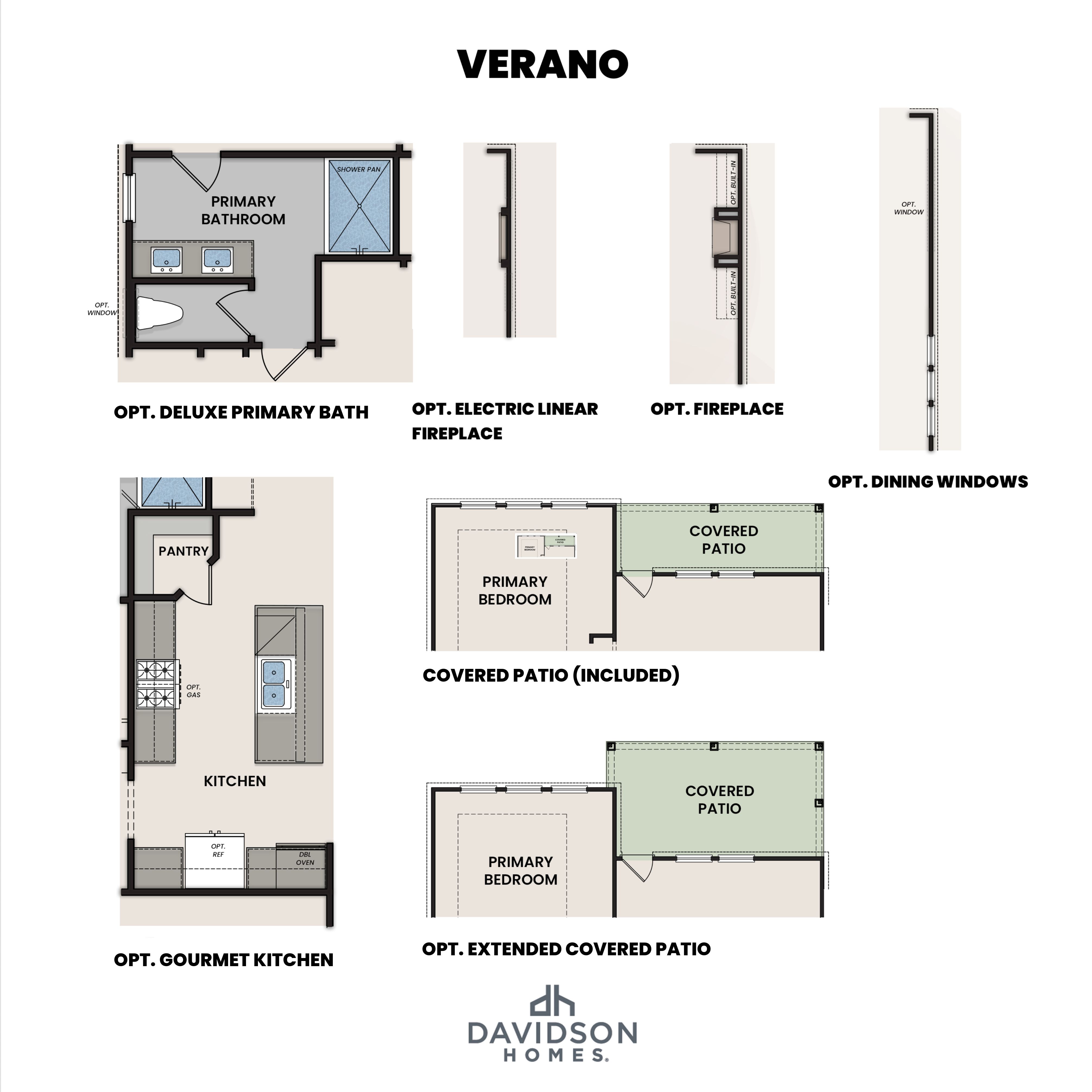 Verano Floor Plan Options
