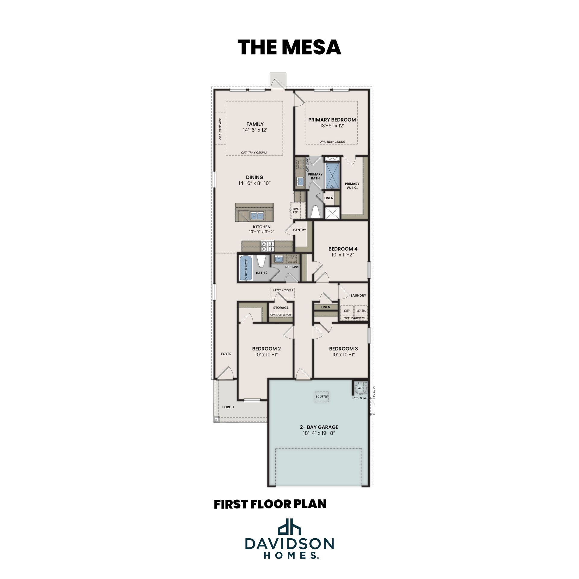 The Mesa First Floor Plan