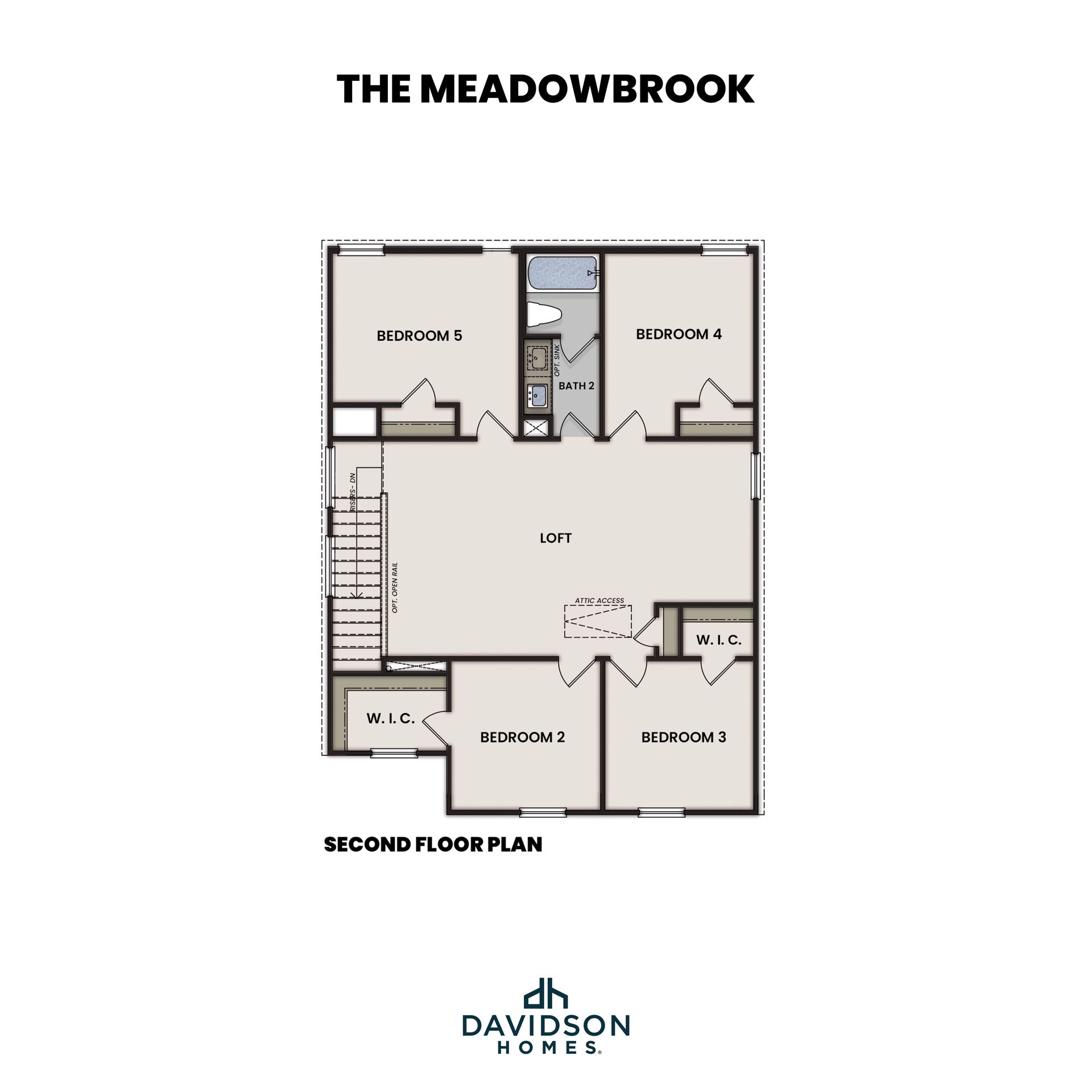The Meadowbrook Second Floor Plan