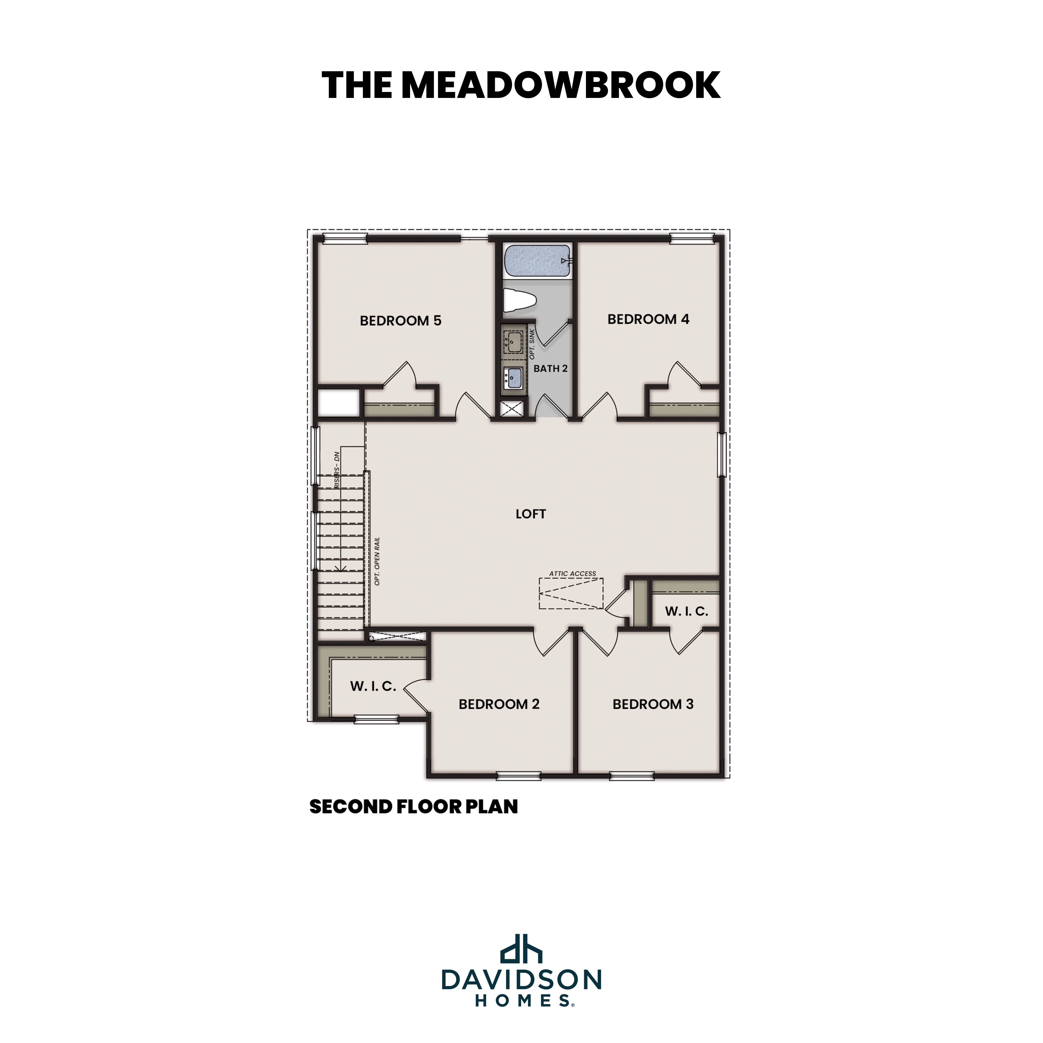 The Meadowbrook Second Floor Plan