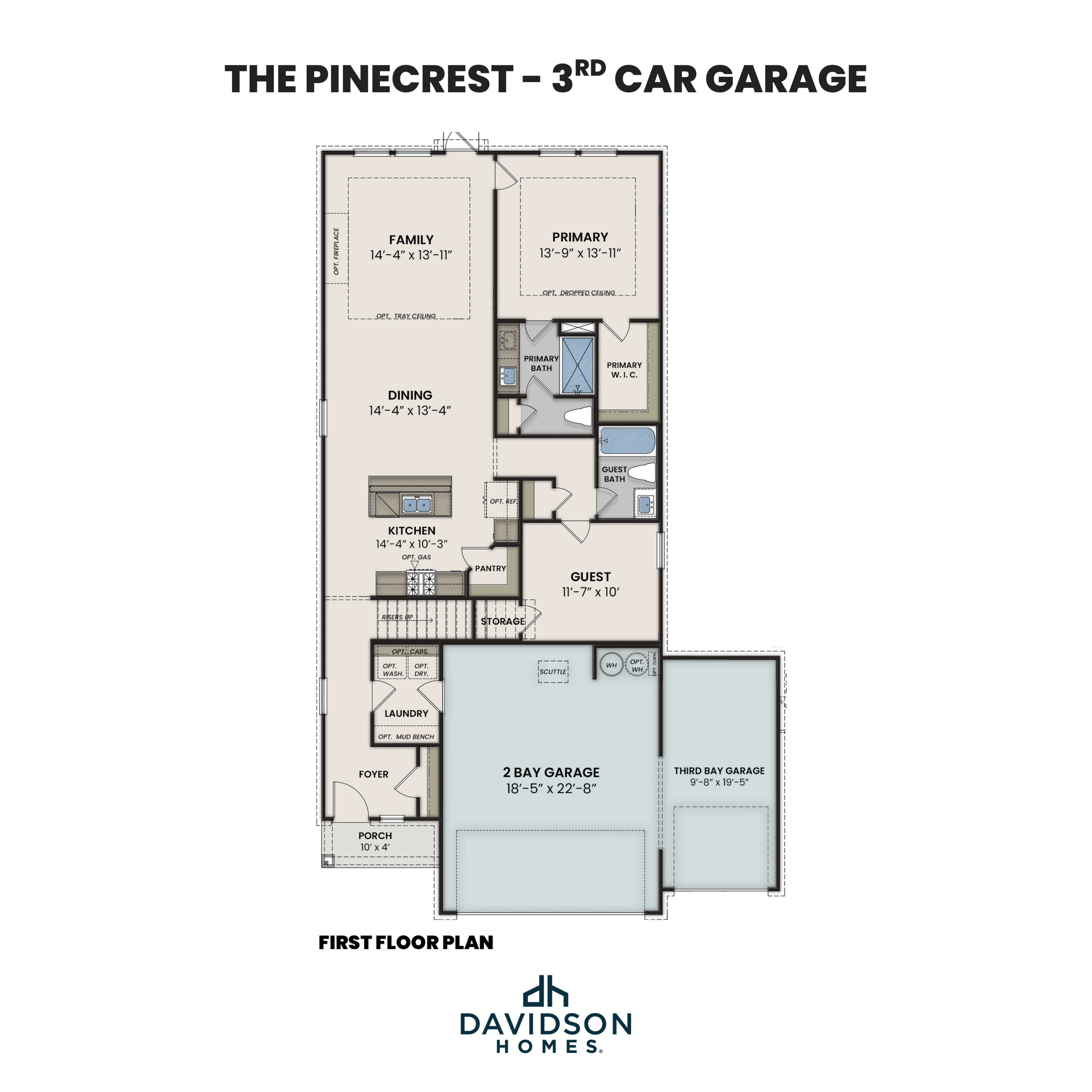 The Pinecrest First Floor Plan