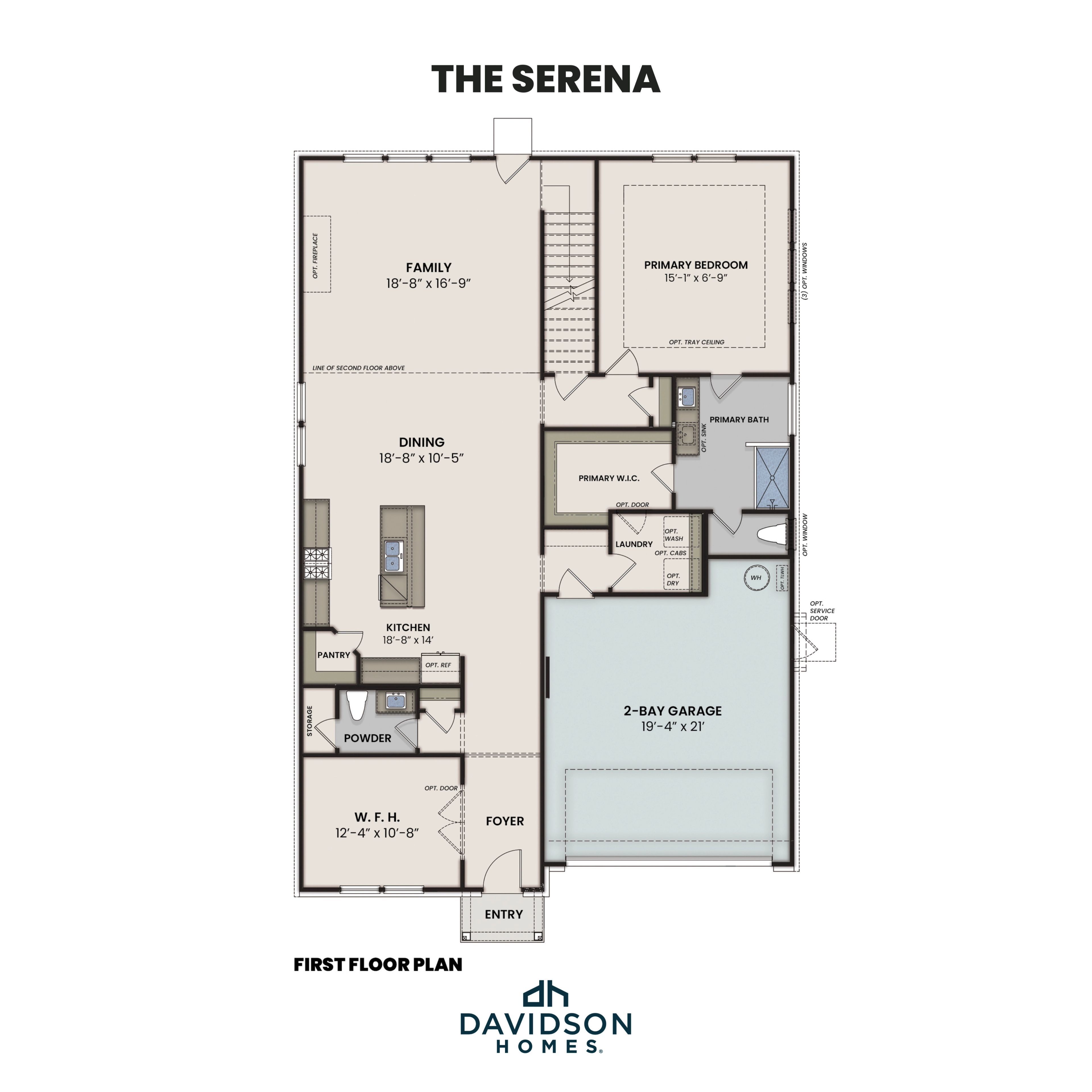 The Serena First Floor Plan