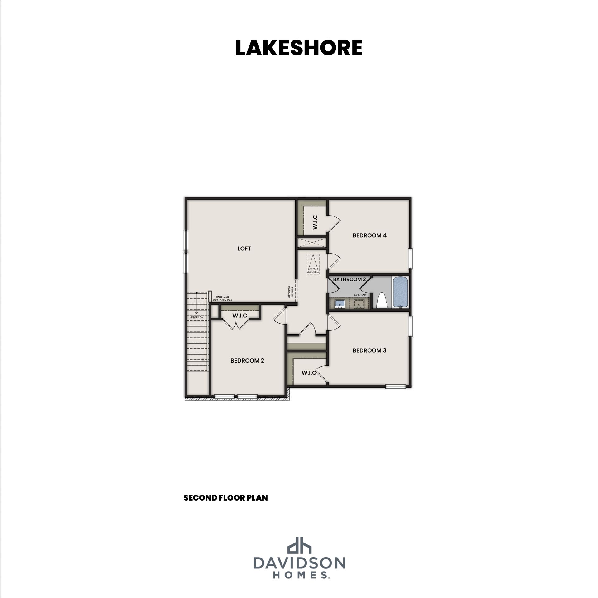 Lakeshore Second Floor Plan