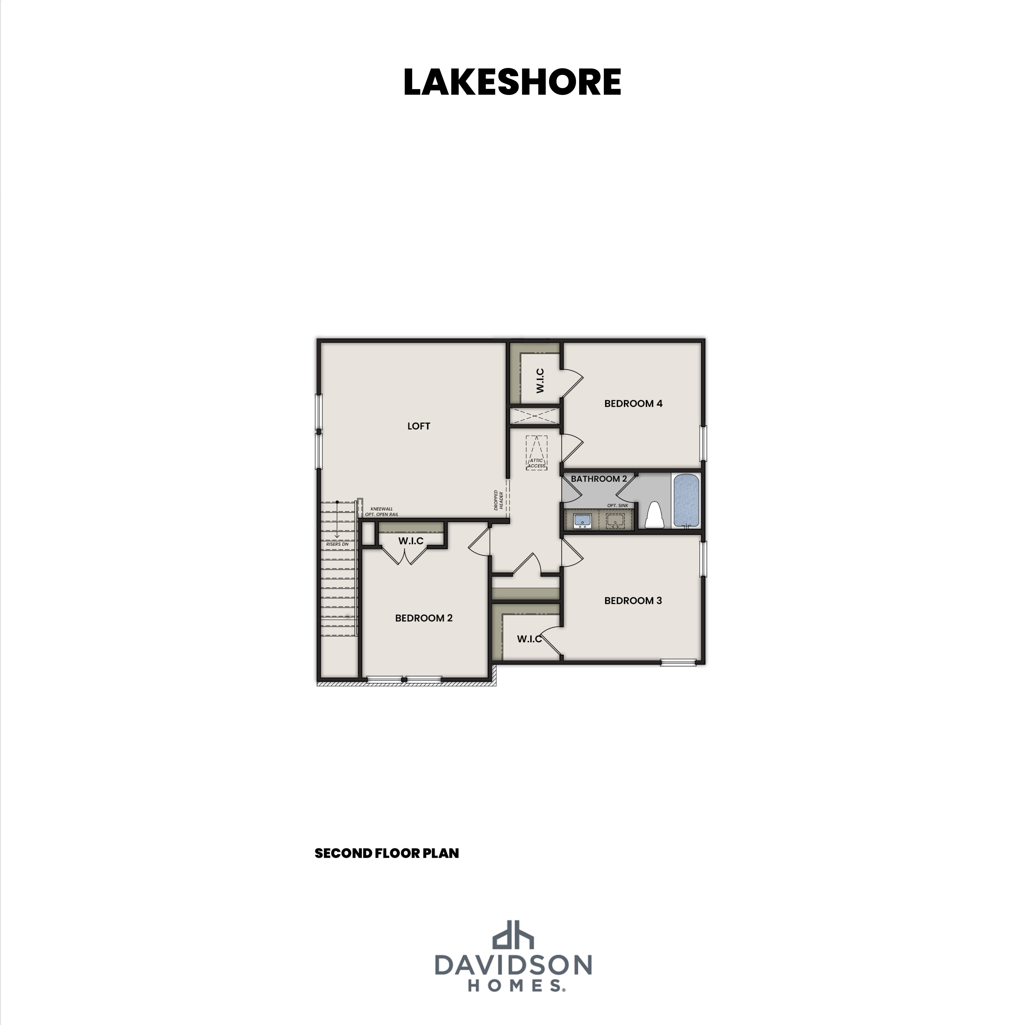 Lakeshore Second Floor Plan