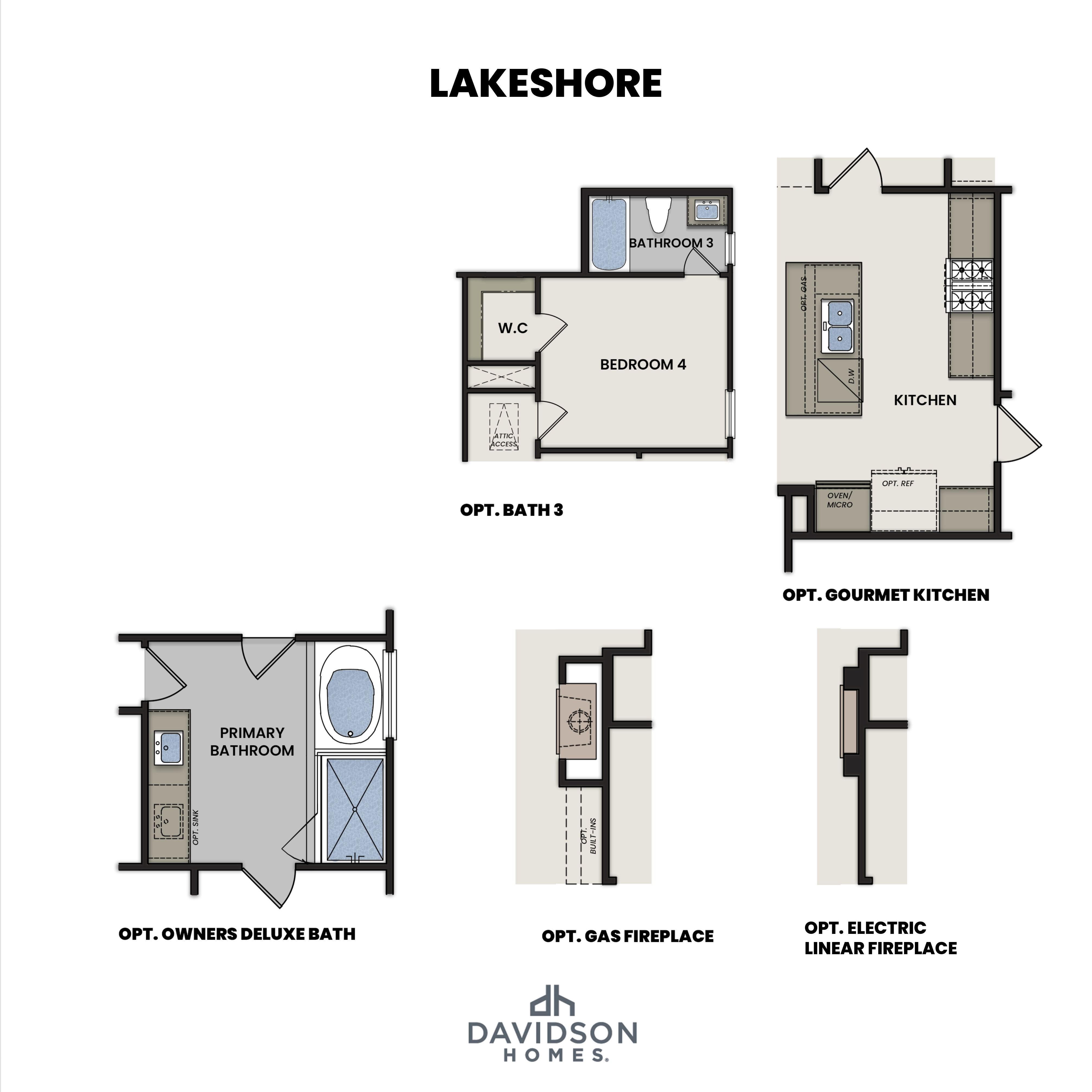 Lakeshore Floor Plan Options