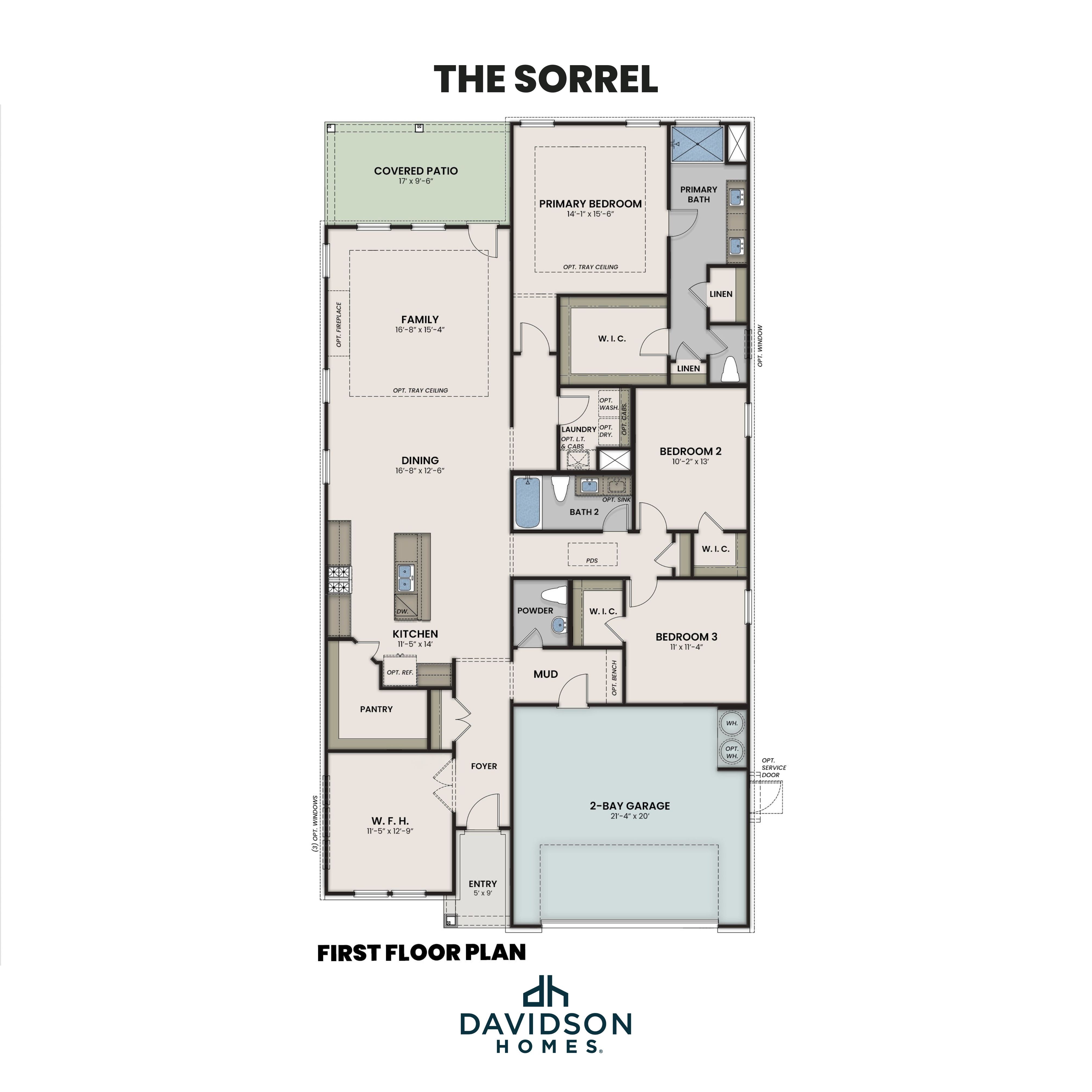 The Sorrel First Floor Plan