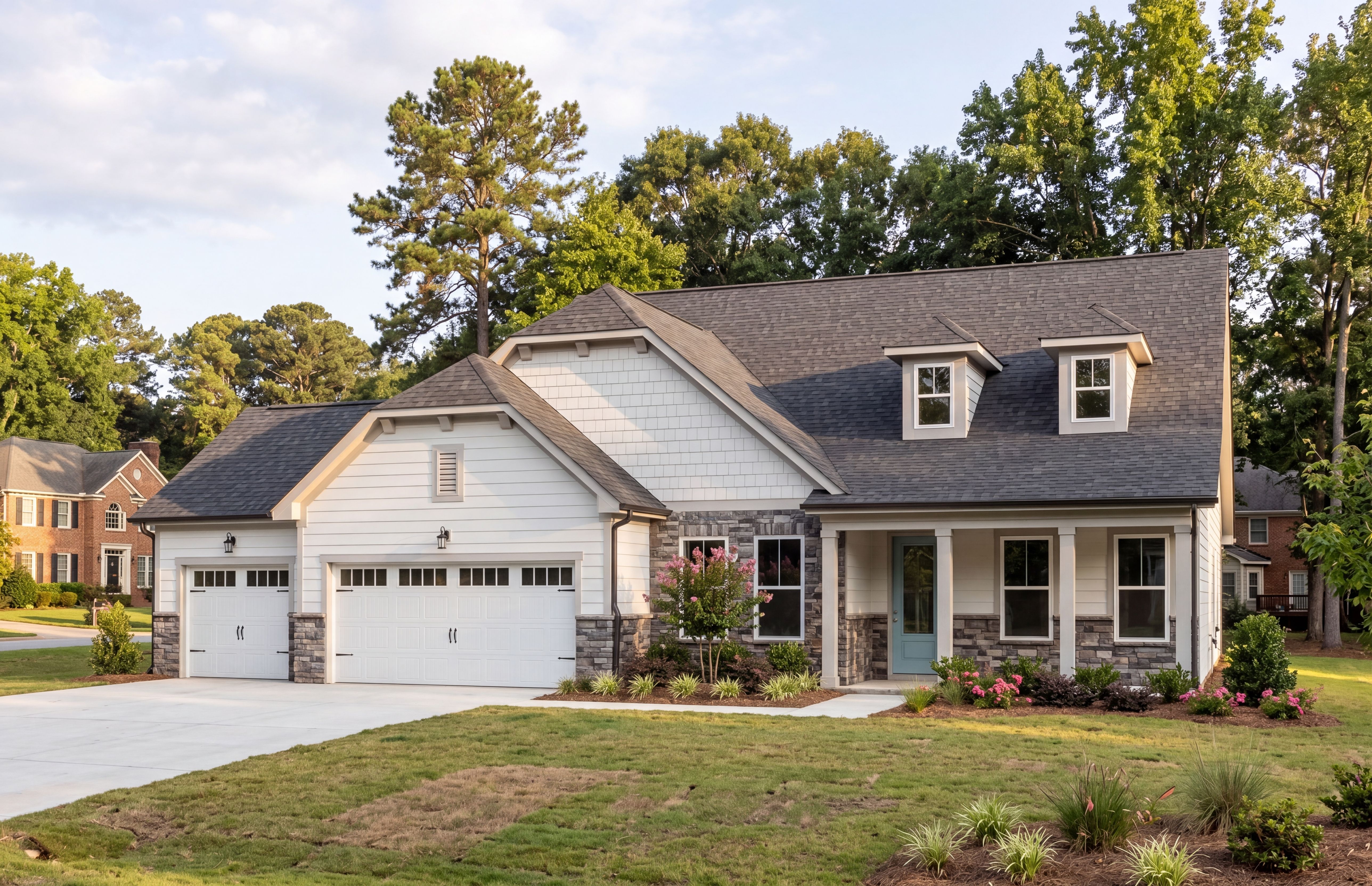 The Magnolia II 3-Car Garage