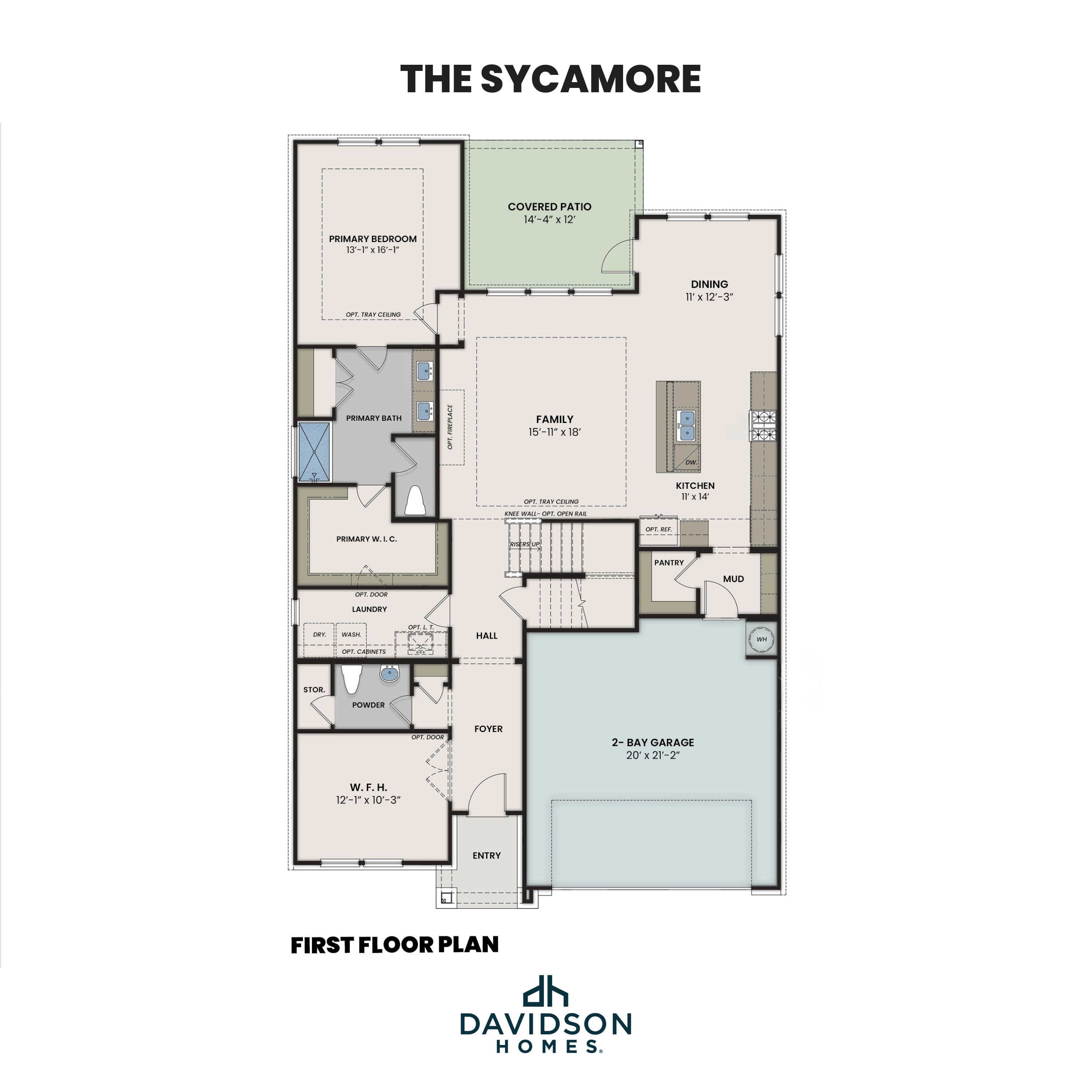 The Sycamore First Floor Plan