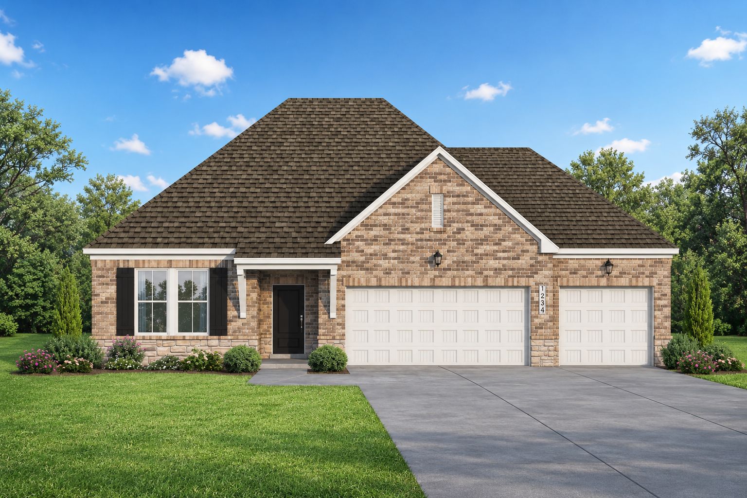 The Laurel M w/ 3-Car Garage Option
