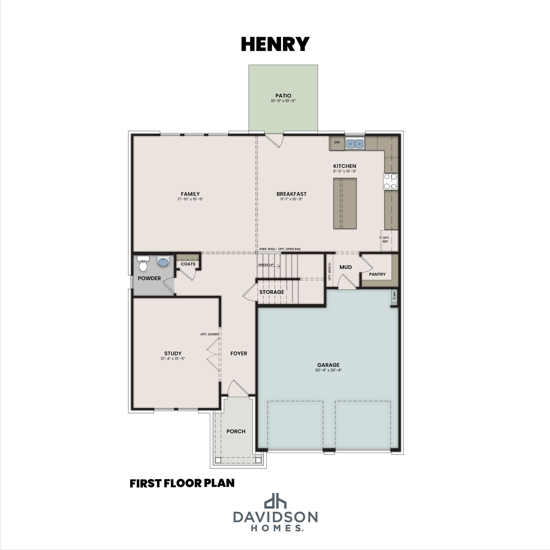 The Henry First Floor Plan