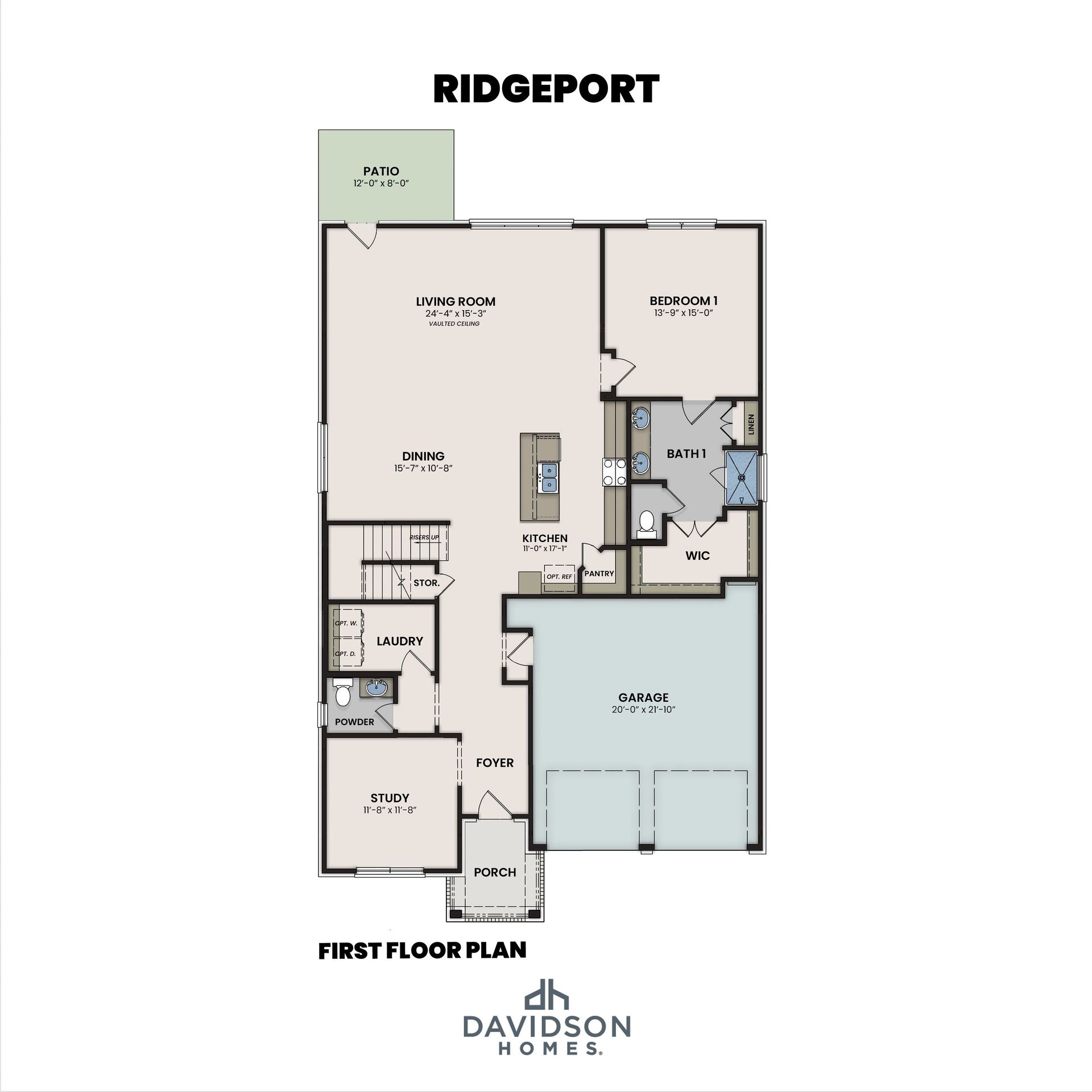 The Ridgeport First Floor Plan