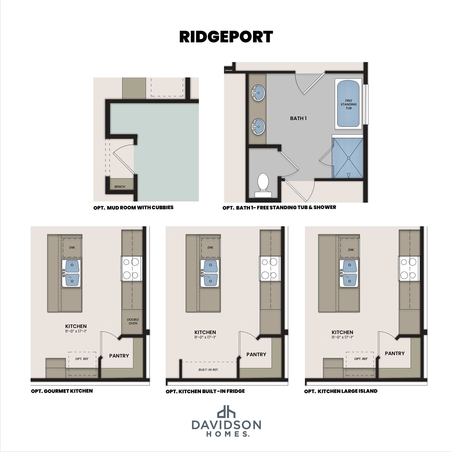 The Ridgeport 1st Floor Options
