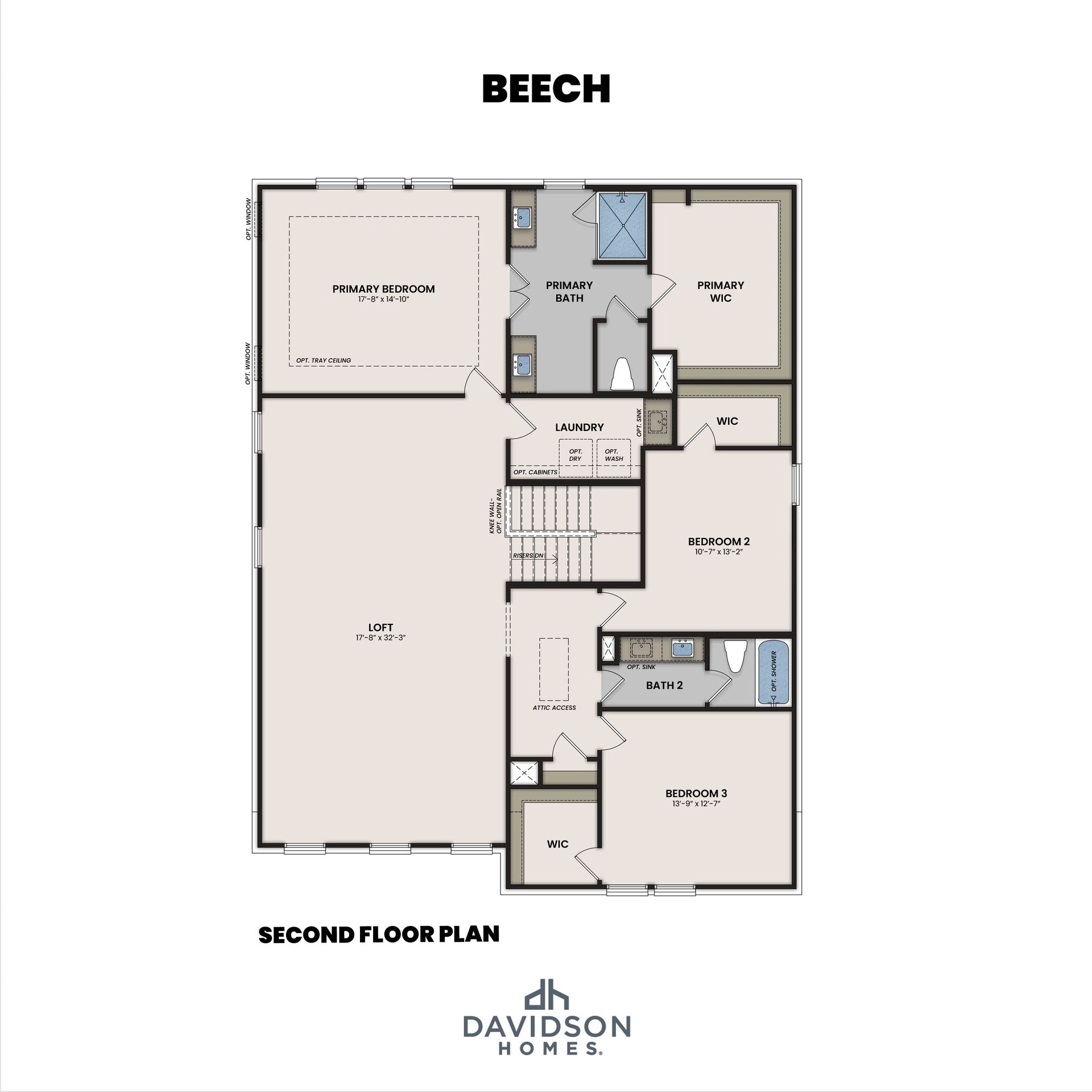 The Beech Second Floor Plan