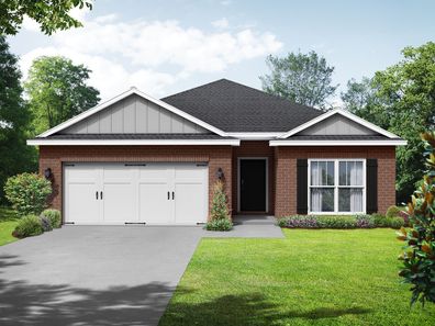 The Everett V Brick by Davidson Homes LLC in Decatur AL
