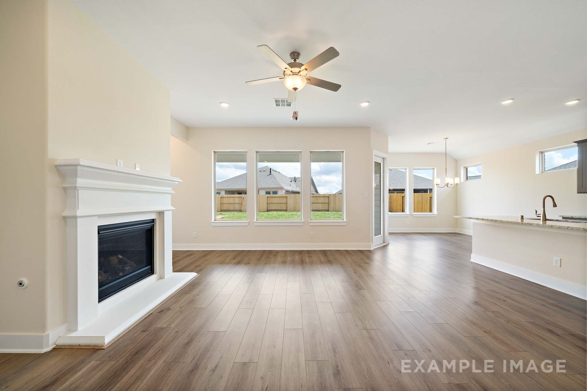 Family Room in the Diana Floor Plan