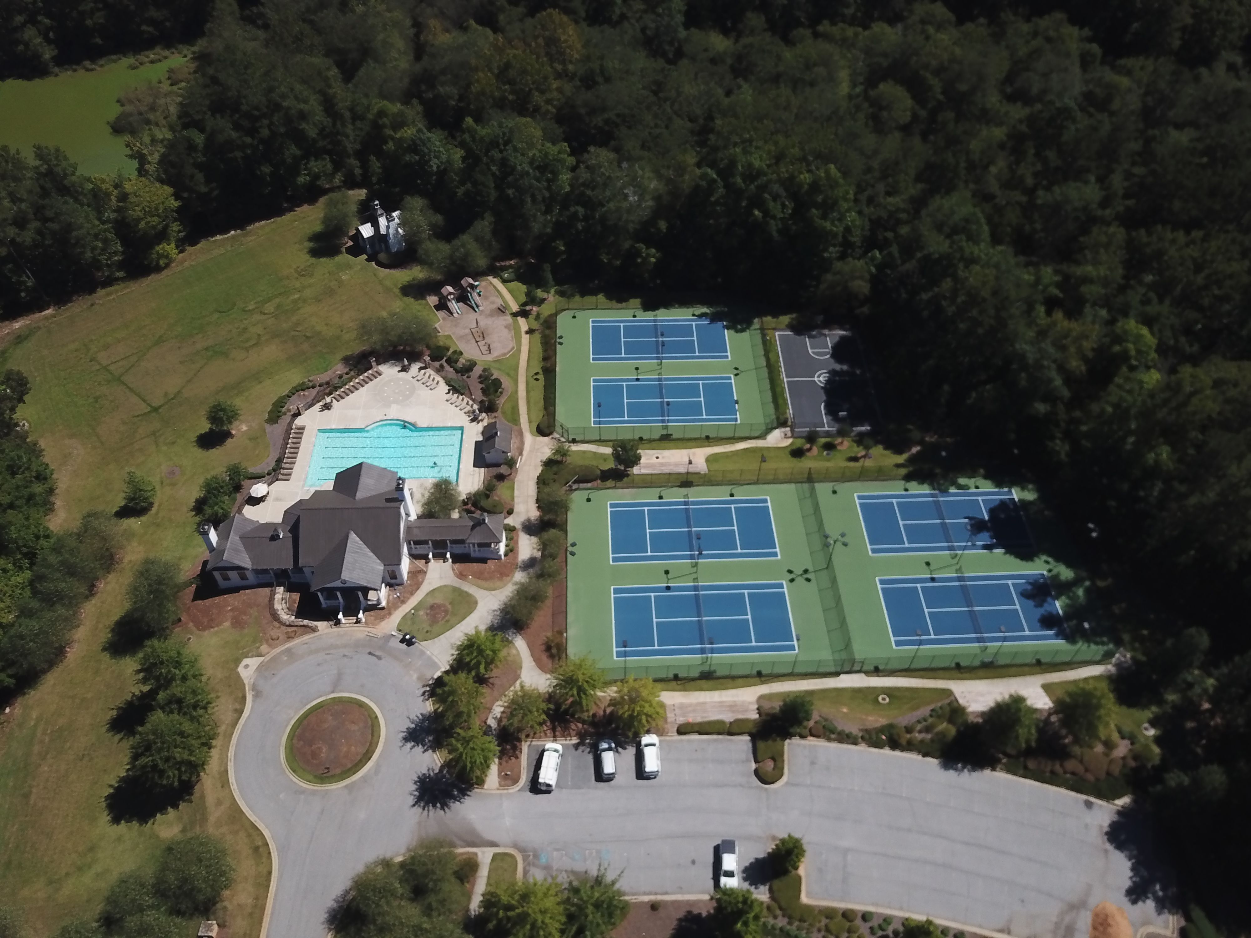 Clubhouse and Tennis Courts