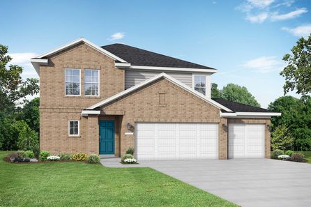 The Tierra A with 3-Car Garage by Davidson Homes LLC in Houston TX