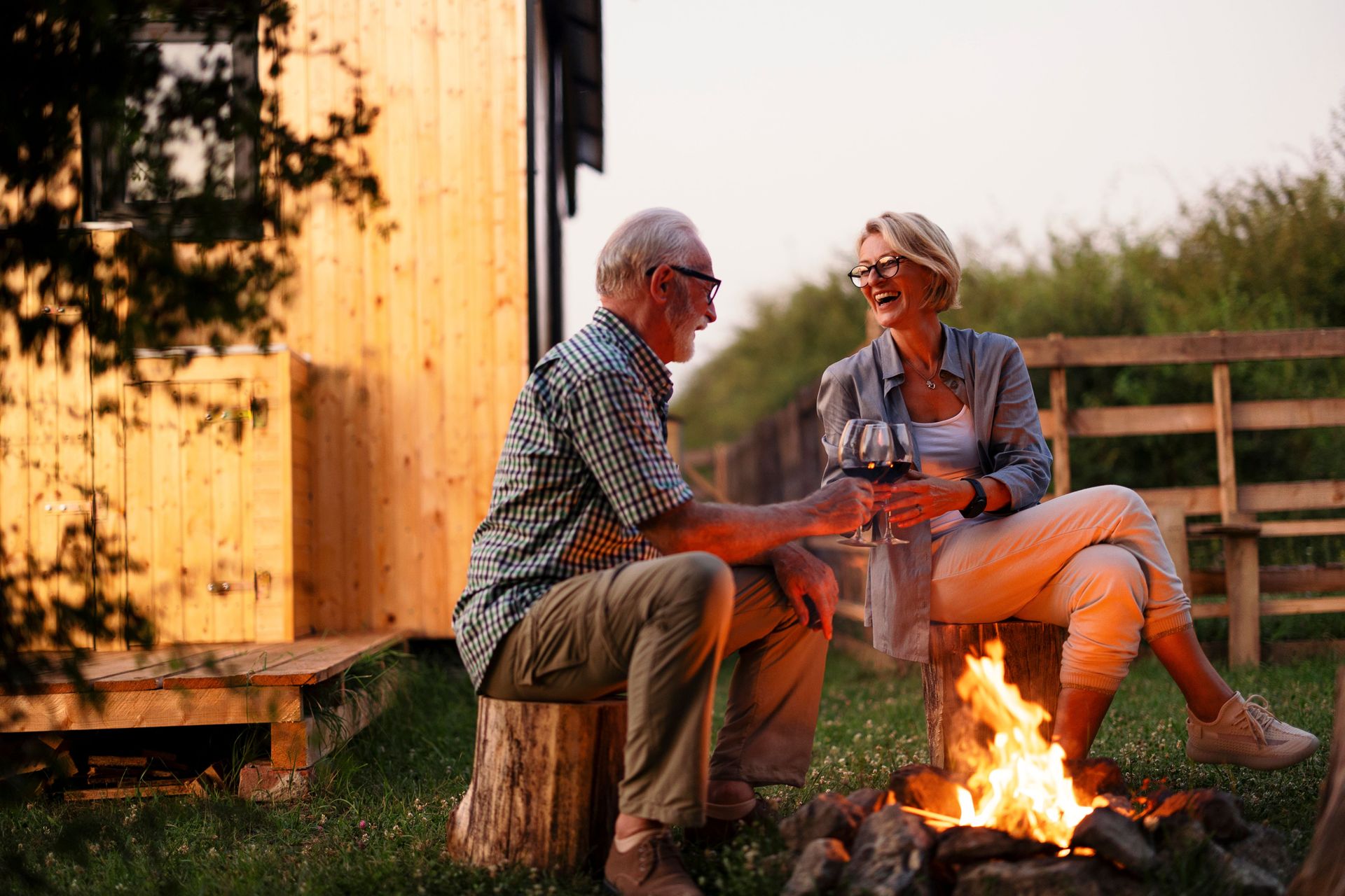 Relax by the fire pit