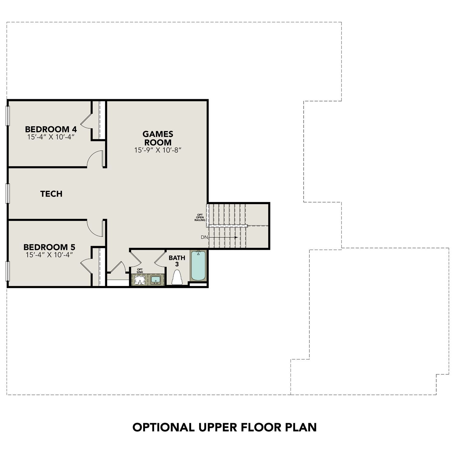 Optional Upper Floor Plan