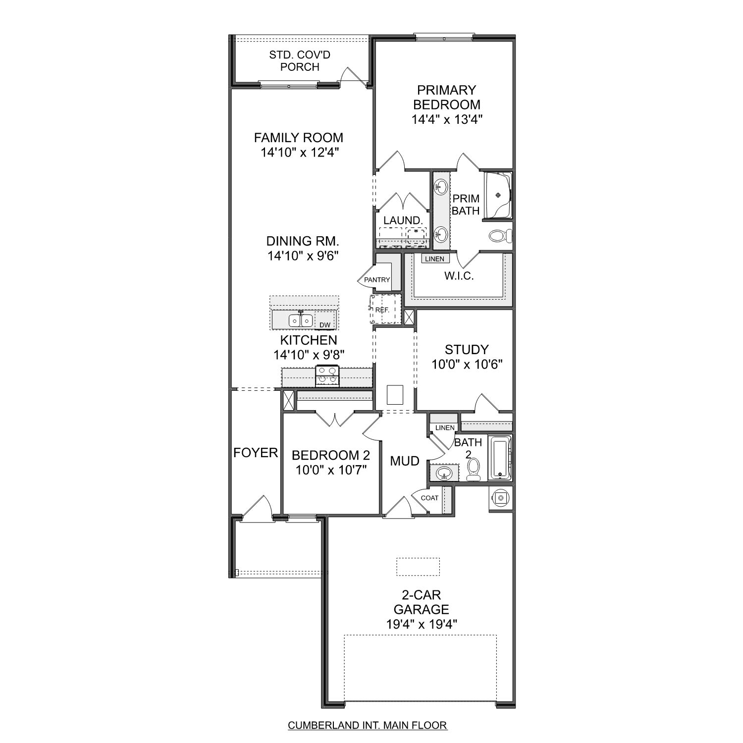 The Cumberland B Interior Unit Main Floor