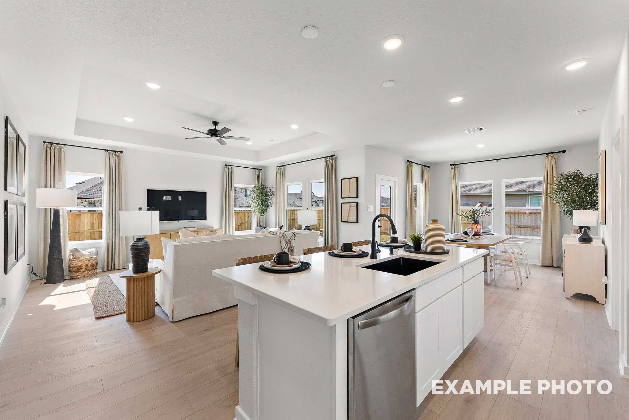 Kitchen and Family Room