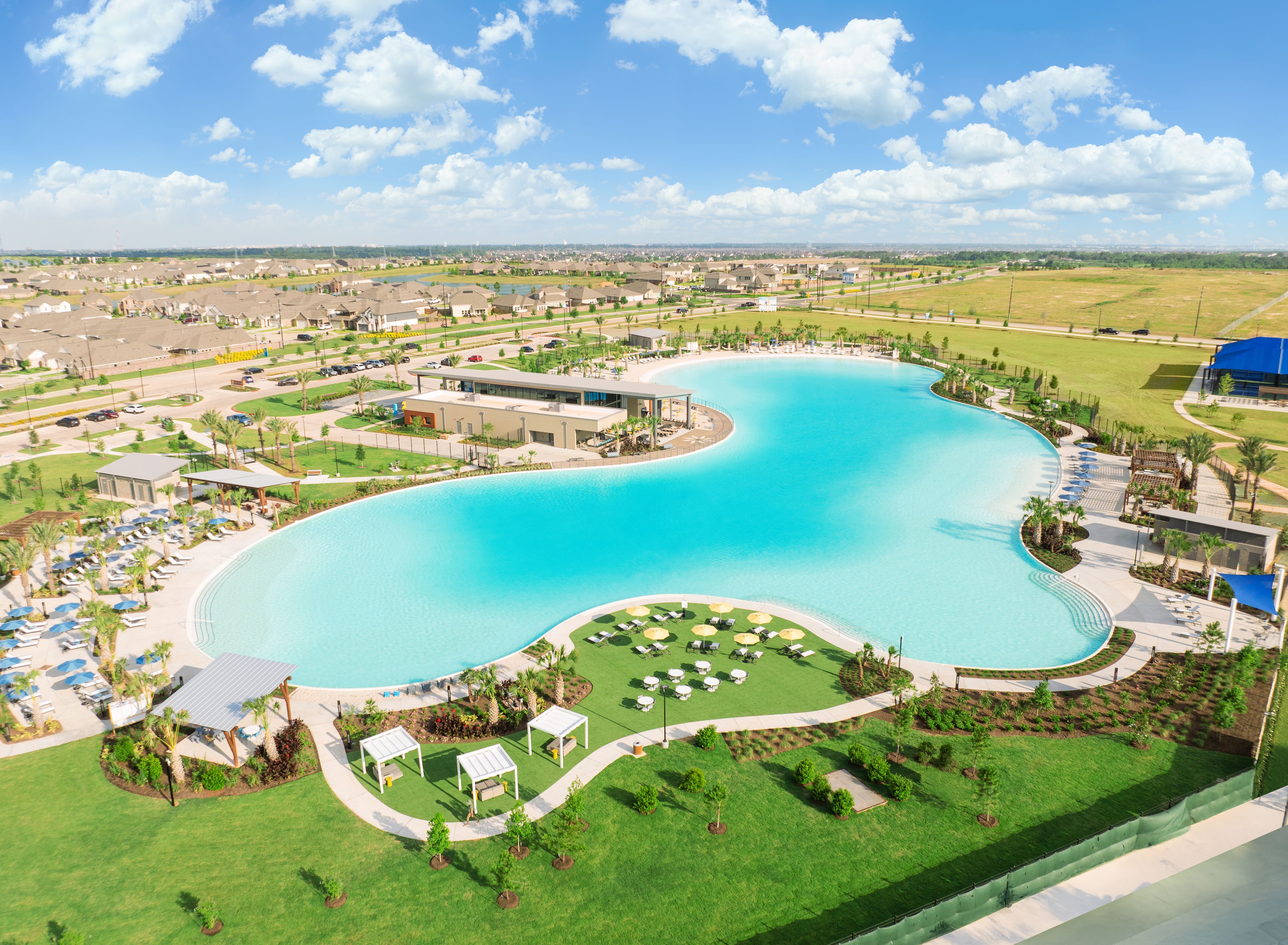 The Sol Club Lagoon Amenity Village: White-sand beaches and turquoise blue water