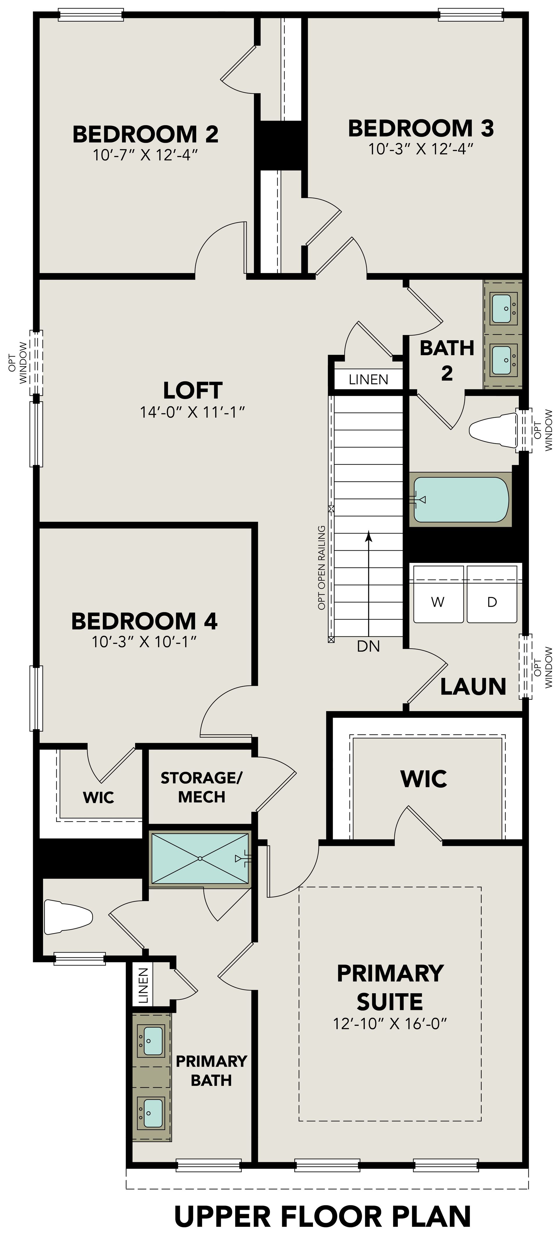 Upper Floor Plan