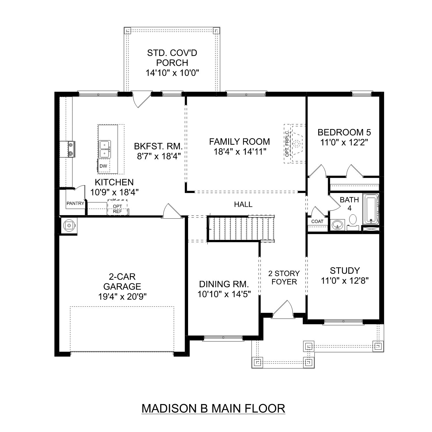 The Madison B Main Floor