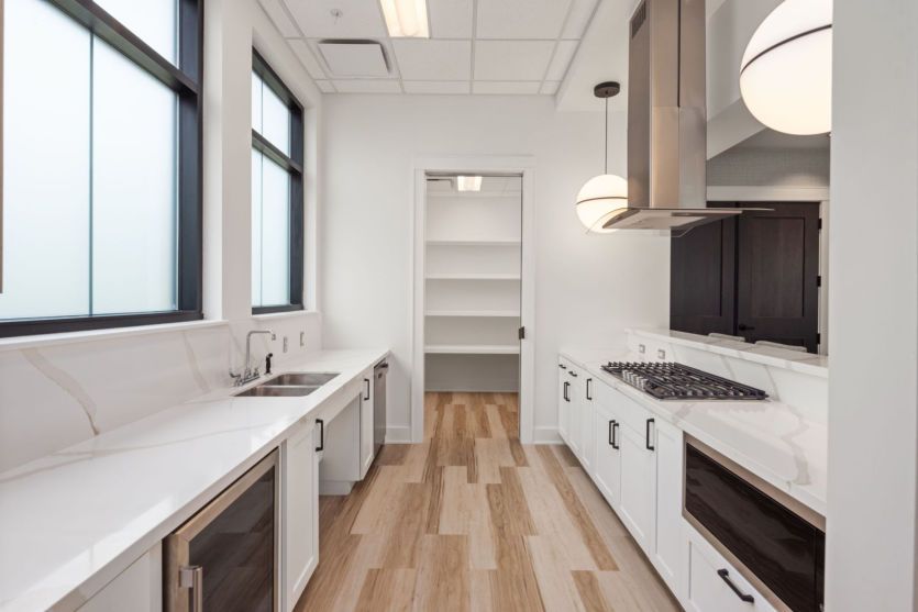 Spacious Kitchen at Lakeview Manor